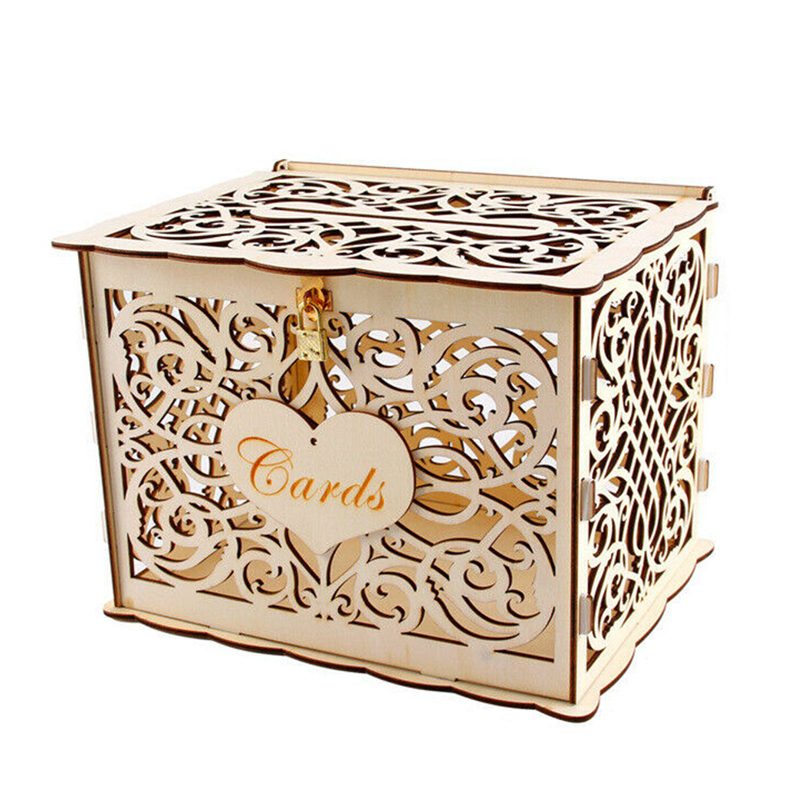 30X24X21cm DIY Wedding Gift Ca - Card Index Box recension och pris