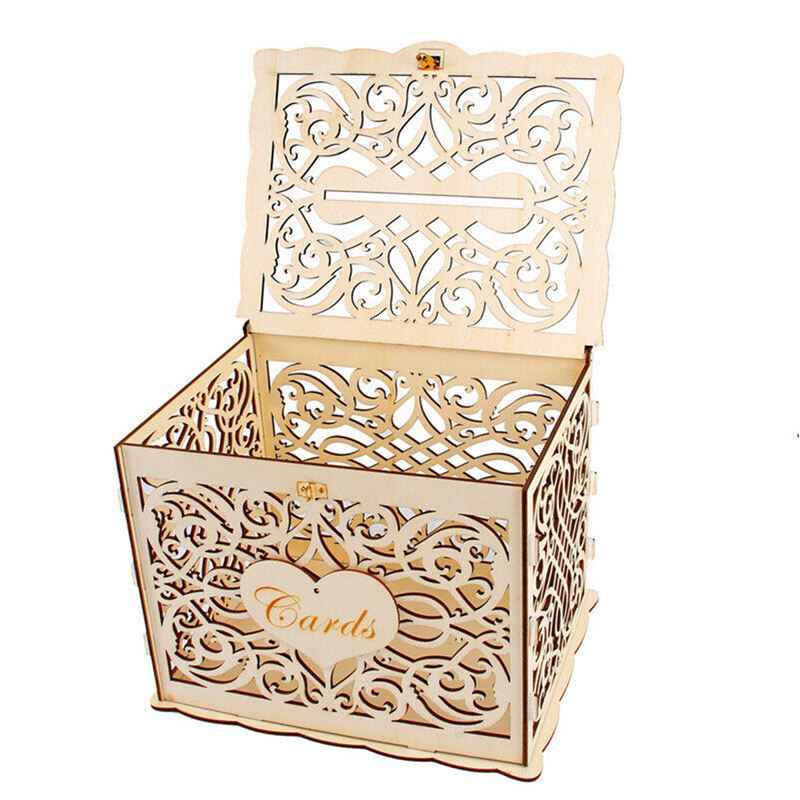 30X24X21cm DIY Wedding Gift Ca - Card Index Box recension och pris