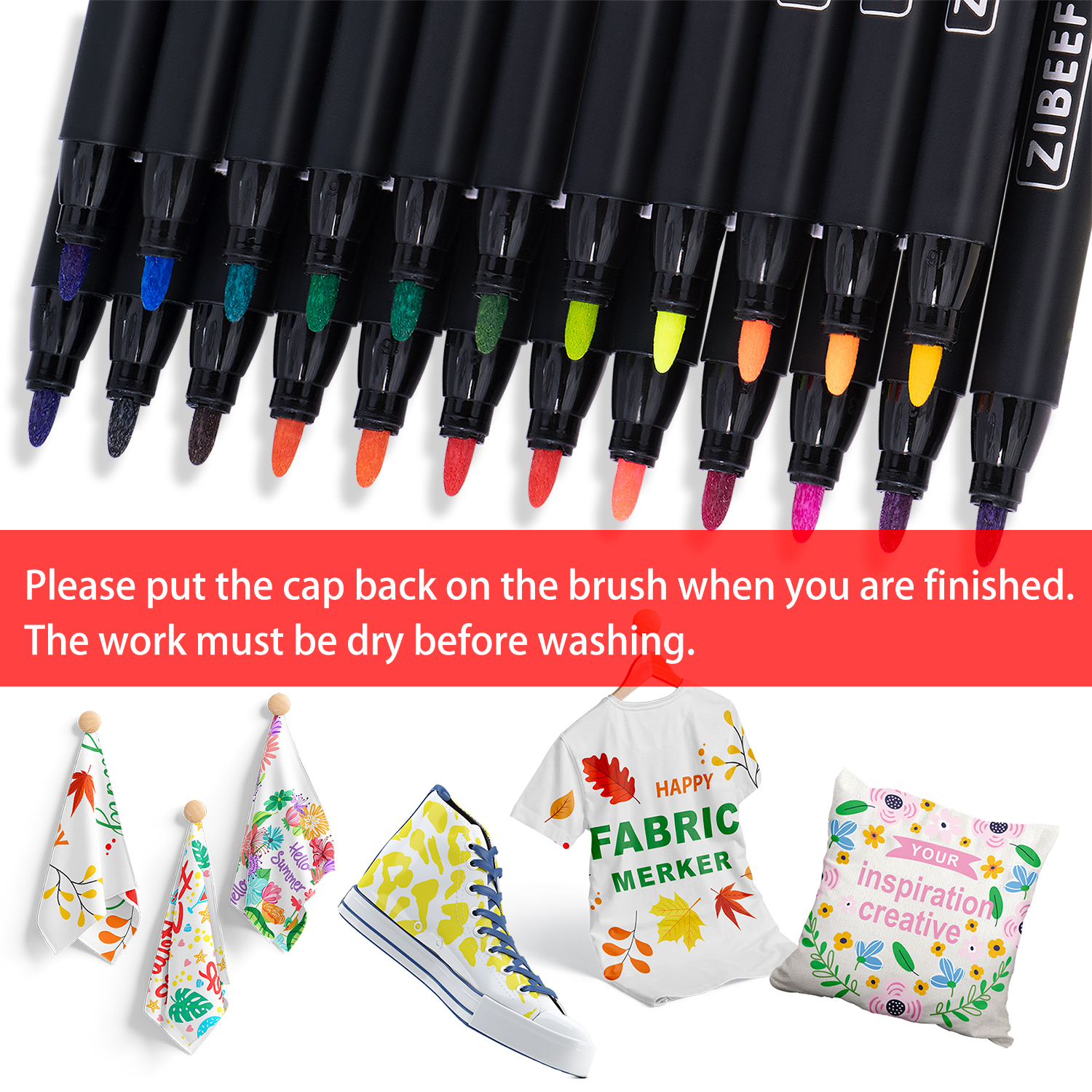 12/24 Color Fabric Markers-Fin - Correction Pen Fine recension och pris