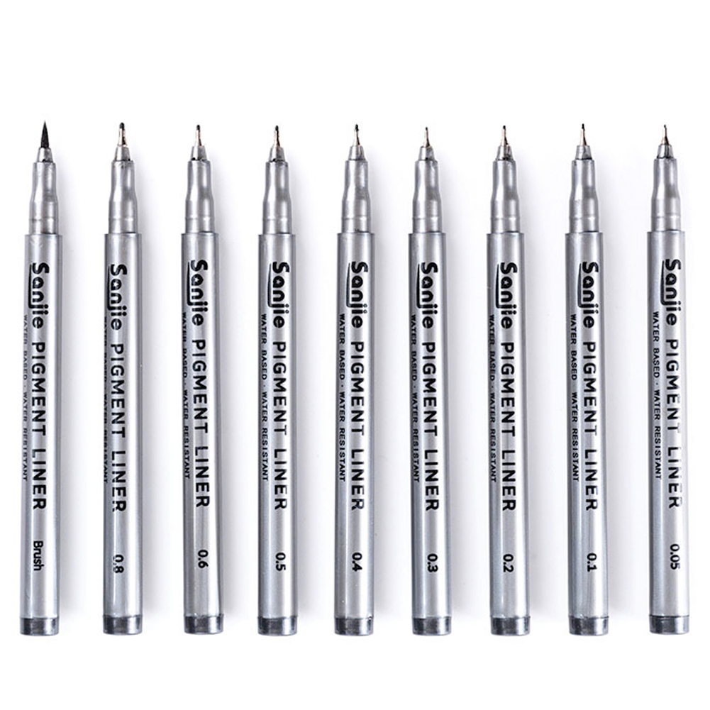 9-Piece Fine Line Waterproof I - Correction Pen Fine recension och pris