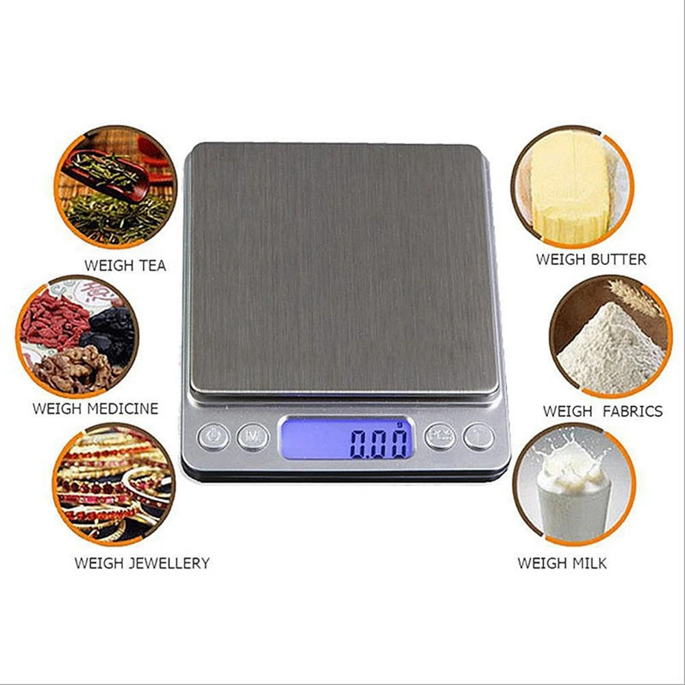 3000g X 0.1g Digital Gram Scal - Tape Dispenser Weighted recension och pris