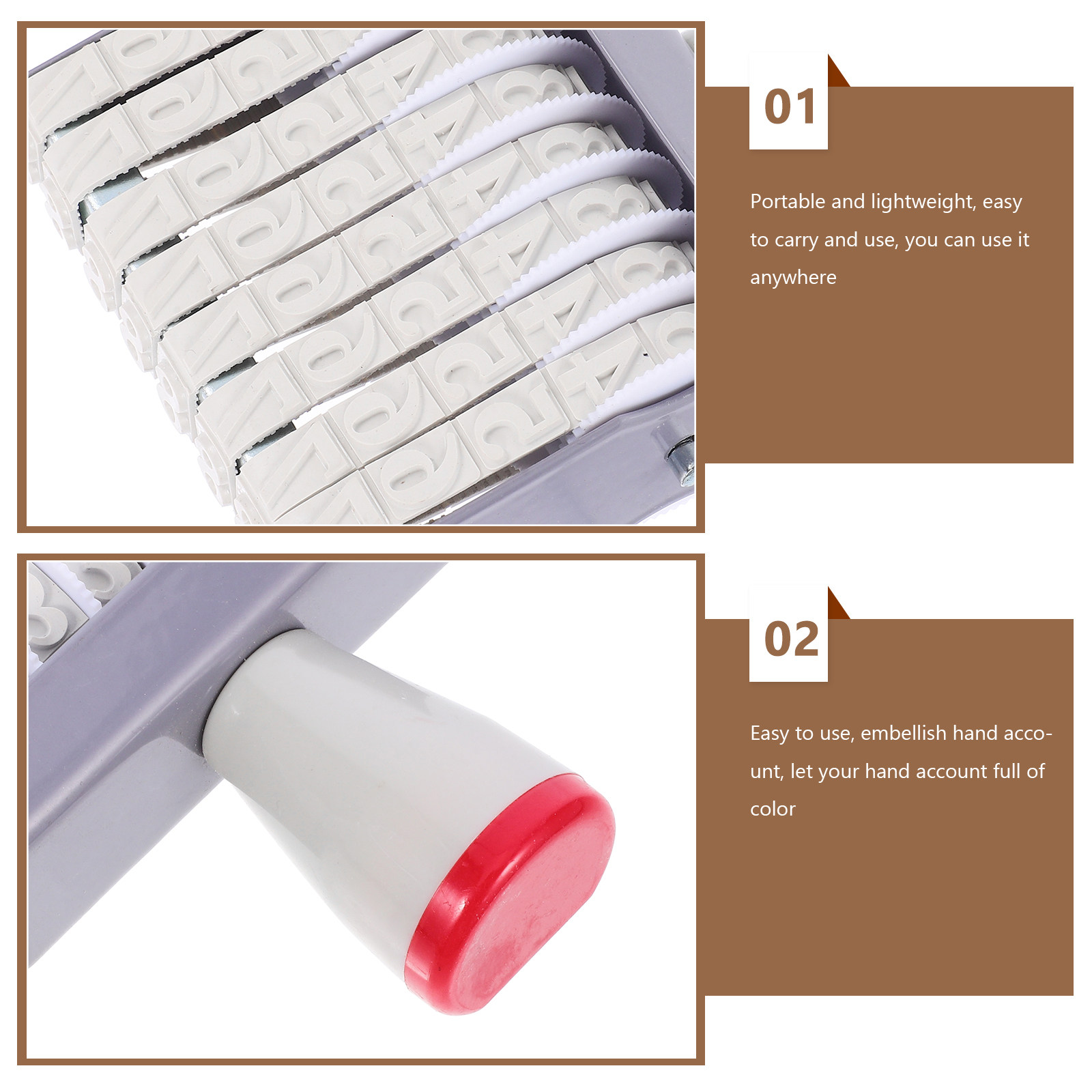 Handheld Date Rolling Stamp 8- - Rubber Date Stamp recension och pris