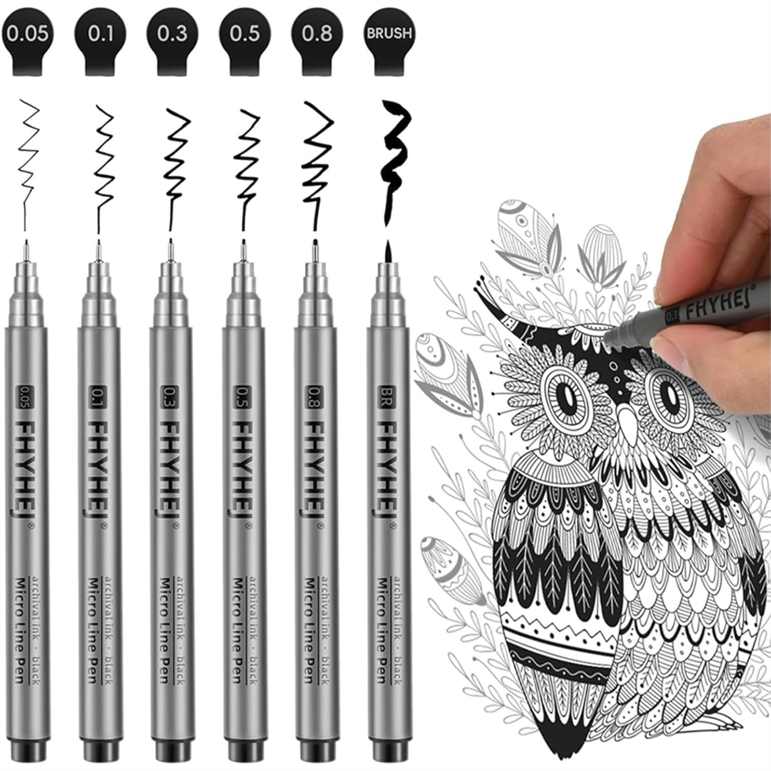 Micro Fineliner Drawing Art Pe - Archive Box Set recension och pris