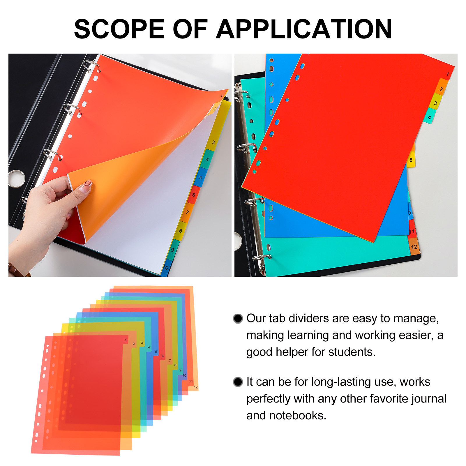 Binder Dividers A4 Colored Pla - Tab Divider A4 recension och pris