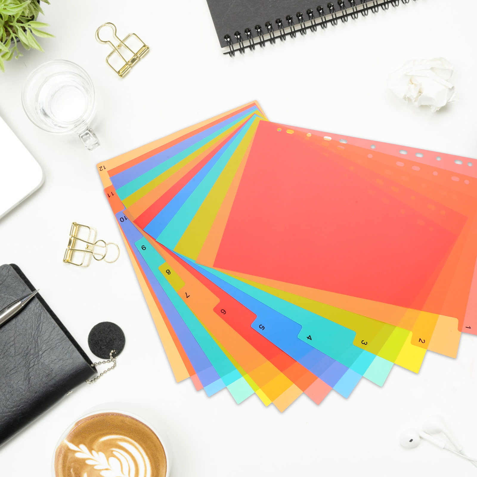 Binder Dividers A4 Colored Pla - Tab Divider A4 recension och pris
