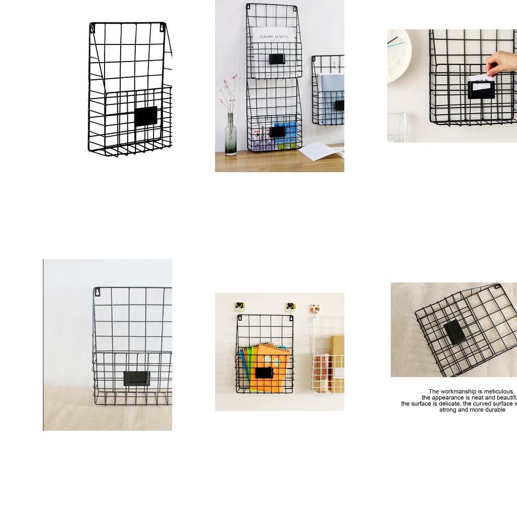 Mail Wire Basket Wall Mounted  - Magazine Holder Rack recension och pris