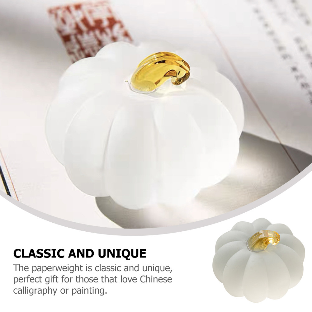 Pumpkin Shape Crystal Glass Pa - Paper Weight Crystal recension och pris