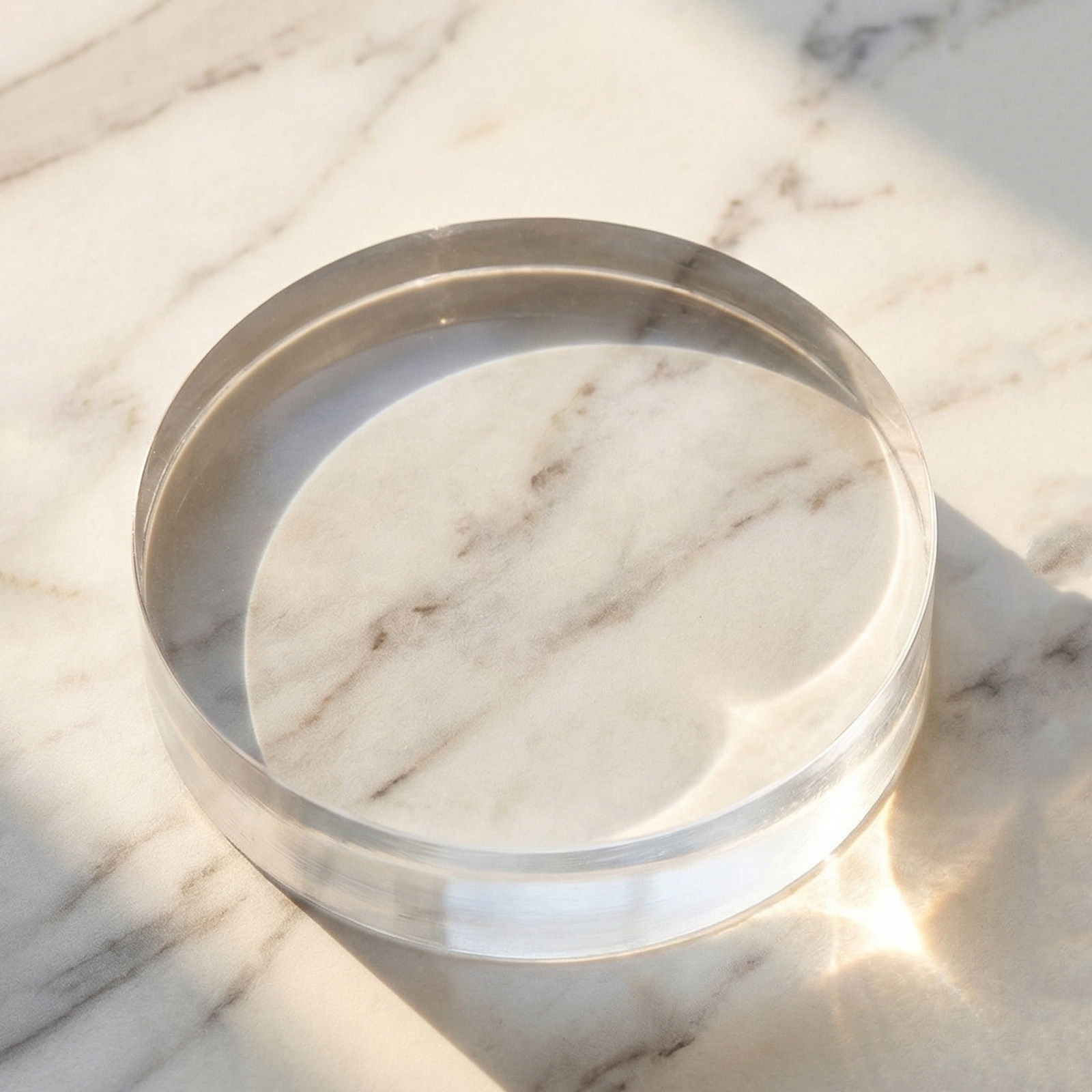 3.15 Inch Round Clear Crystal  - Paper Weight Crystal recension och pris