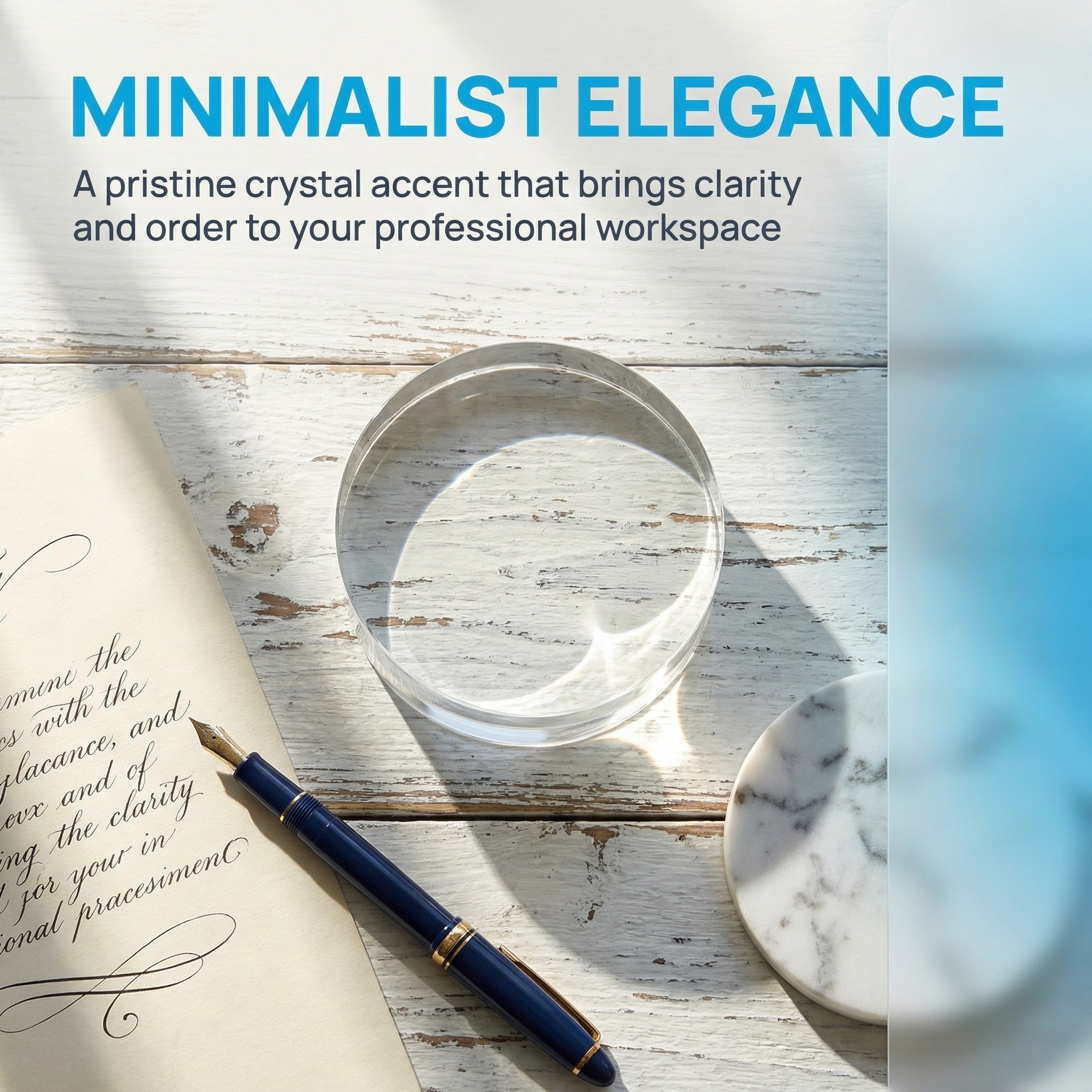3.15 Inch Round Clear Crystal  - Paper Weight Crystal recension och pris