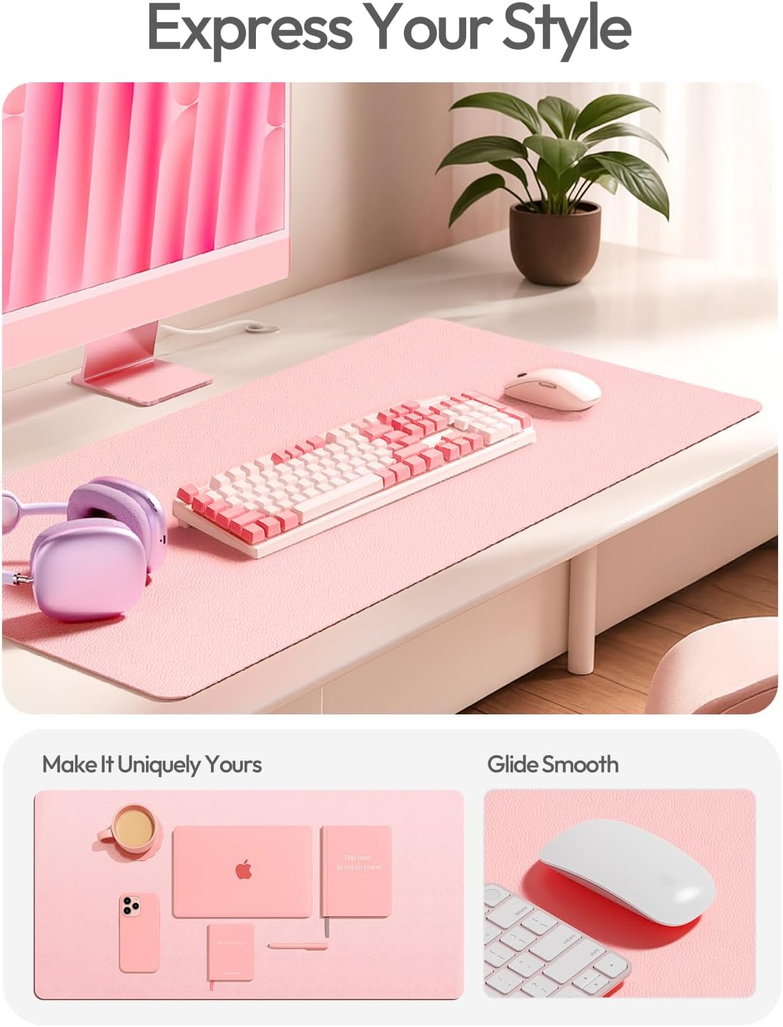 PU Leather Desk Protector with - Leather Desk Pad recension och pris