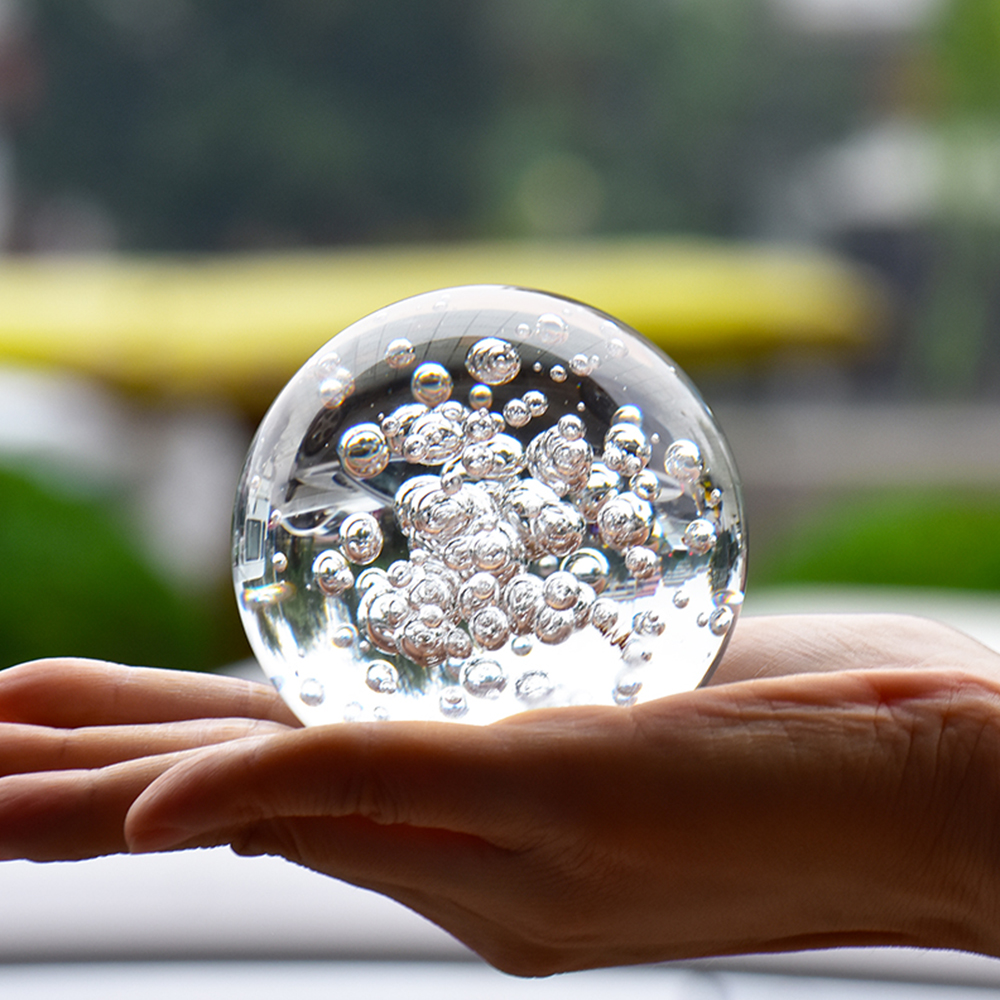 40/60/80MM Clear Bubble Crysta - Paper Weight Crystal recension och pris