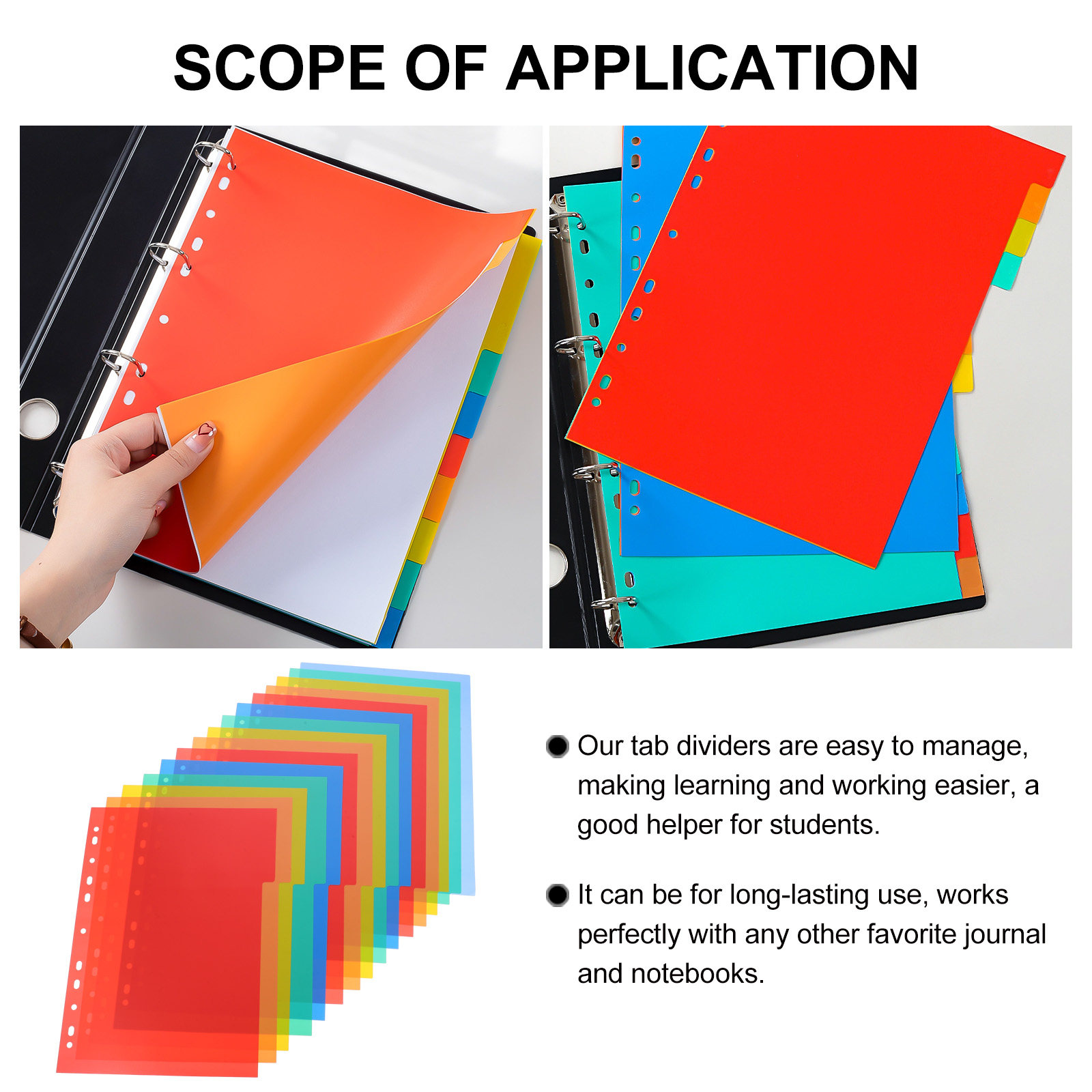 1Set Index Binder Dividers A4  - Tab Divider A4 recension och pris