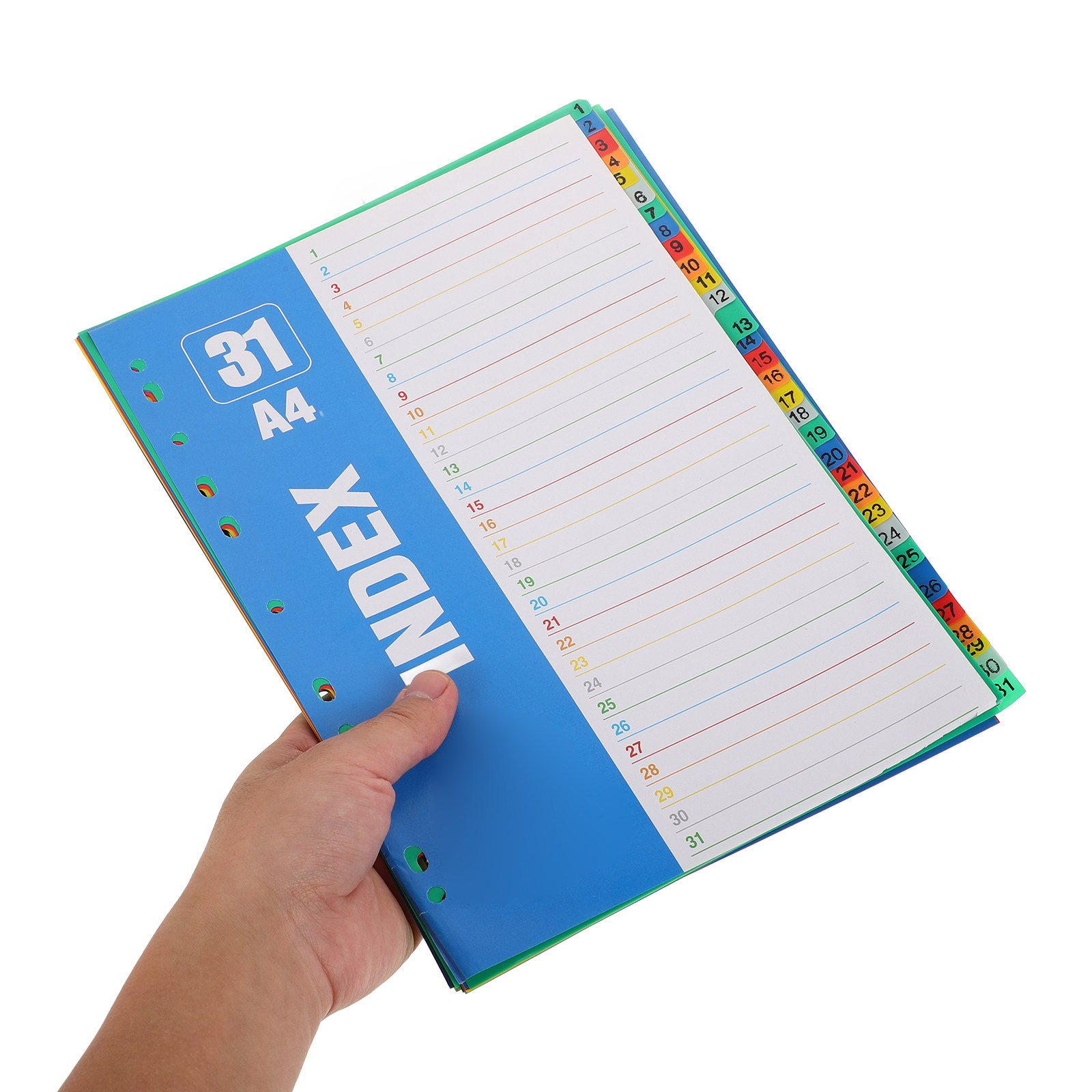 1Set A4 11-Hole PP Index Divid - Tab Divider A4 recension och pris
