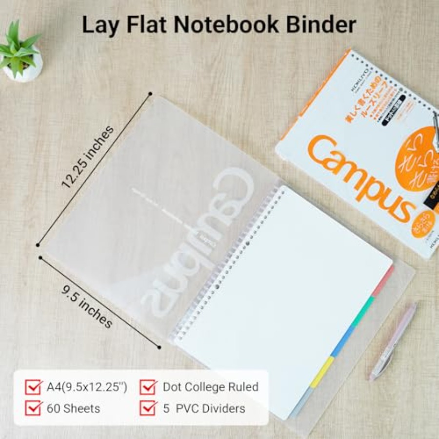 5 Subject Spiral Notebook, Cam - Tab Divider A4 recension och pris