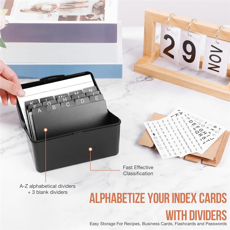 3Inchx5inch Index Card Holder  - Card Index Box recension och pris