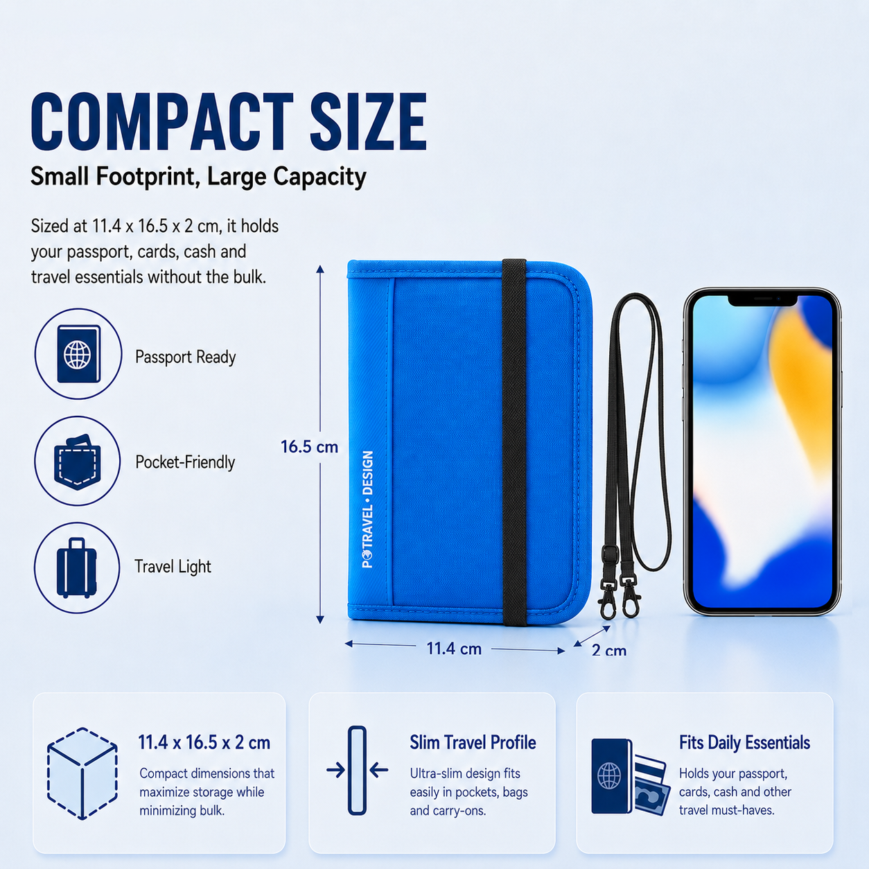 RFID Travel Wallet Passport Ho - Index Card Holder recension och pris