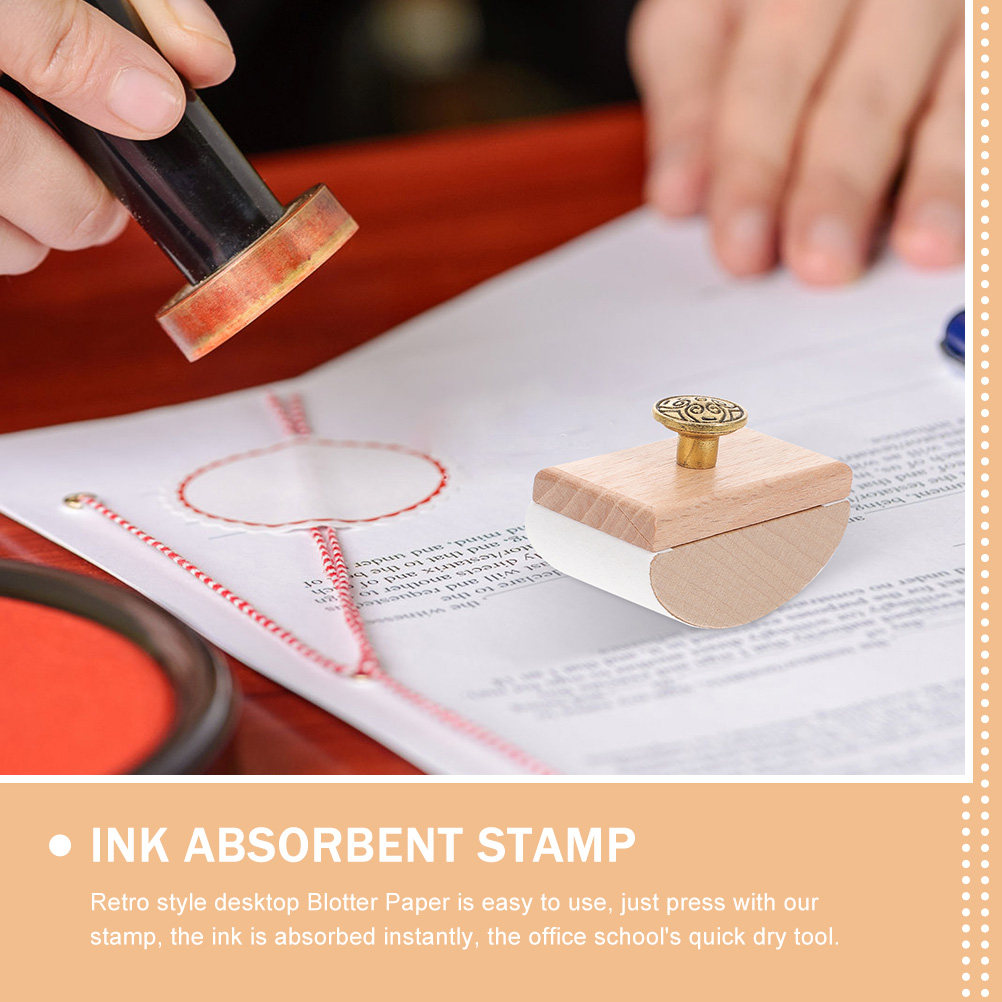 2Pcs Wooden Rocker Ink Blotter - Ink Blotter Paper recension och pris
