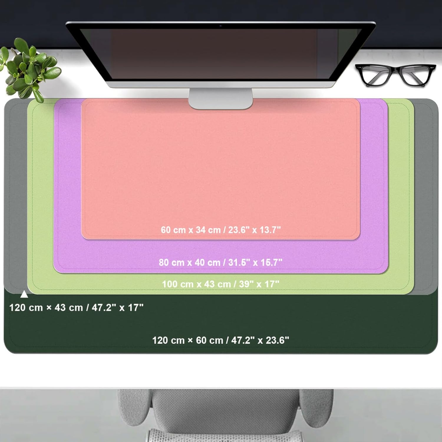 Large Leather Desk Pad Protect - Leather Desk Pad recension och pris