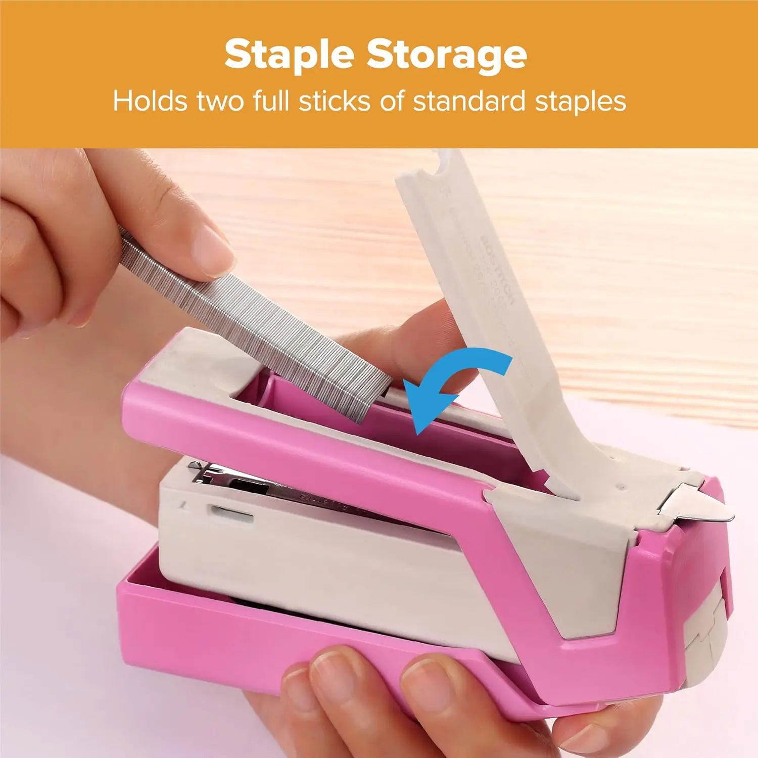 Spring-Powered Stapler, 3-in-1 - Stapler Half Strip recension och pris