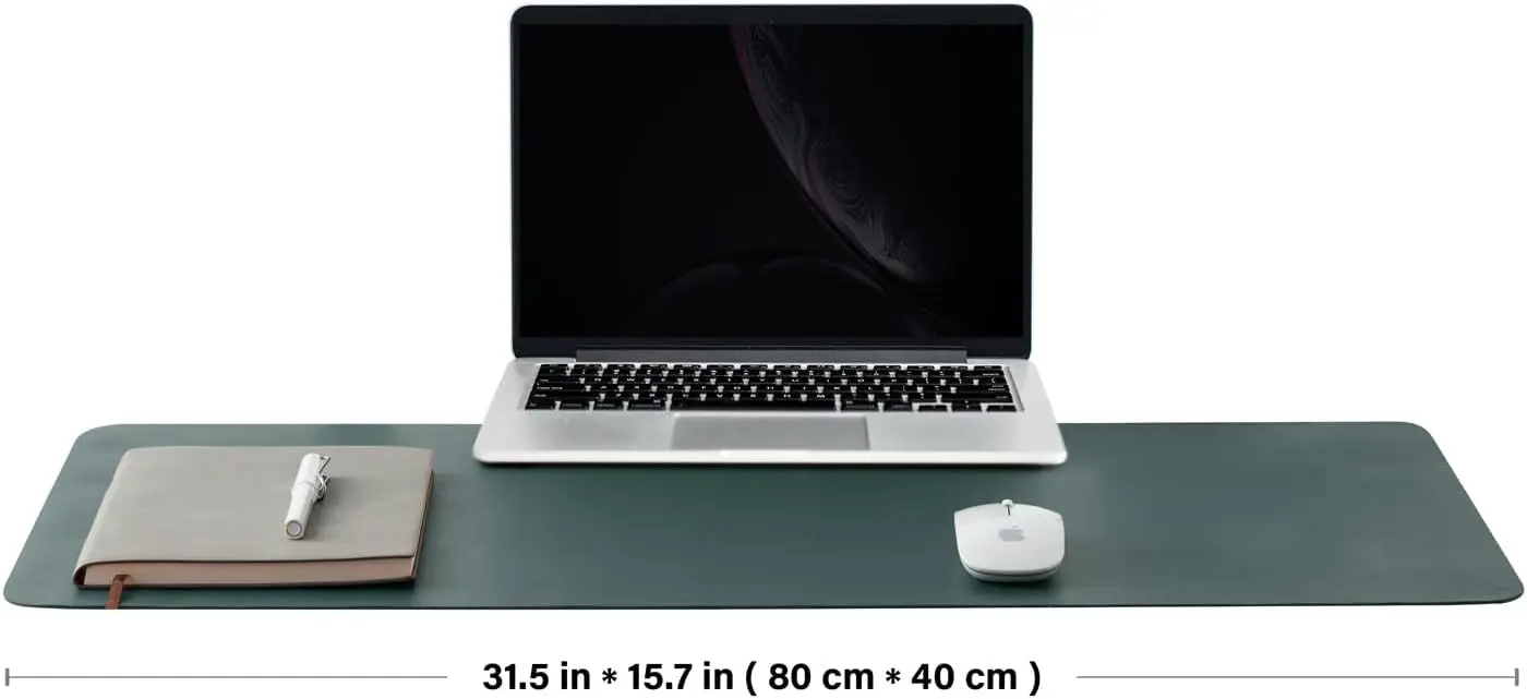 Cork Desk Mat Dual-Sided Desk  - Leather Desk Pad recension och pris
