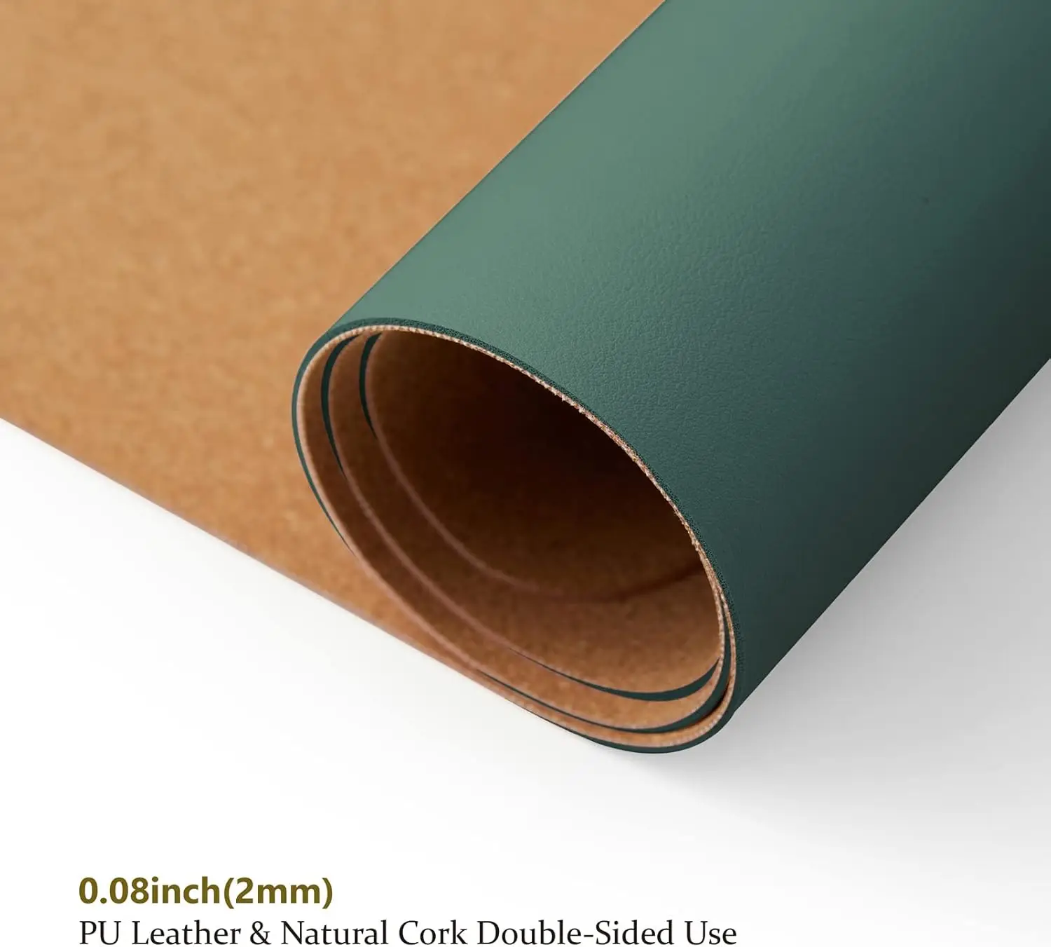 Cork Desk Mat Dual-Sided Desk  - Leather Desk Pad recension och pris