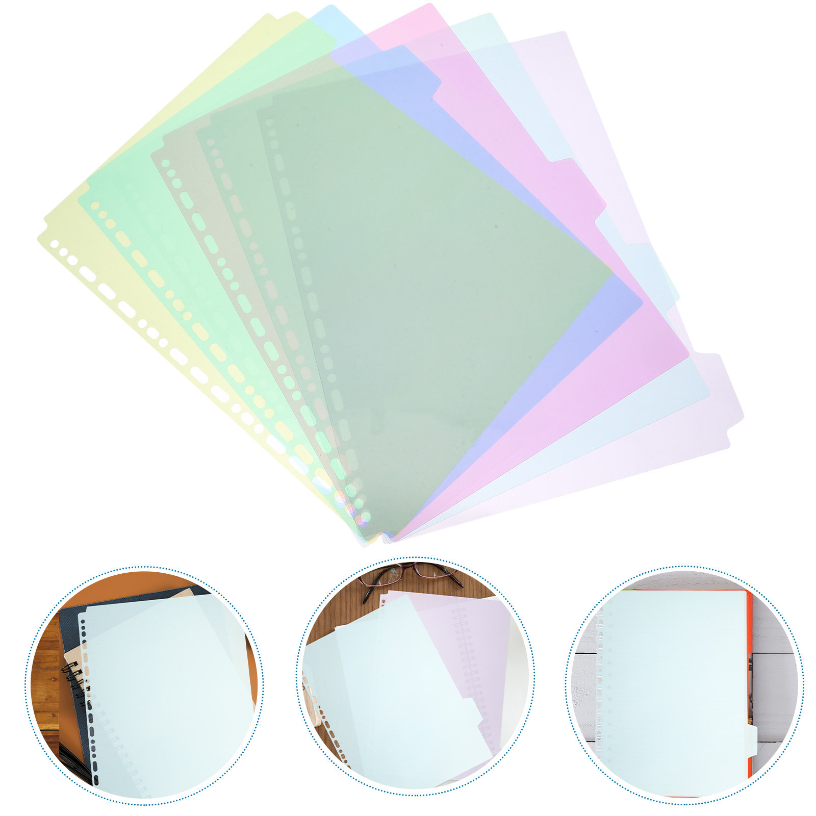 6Pcs Tabbed Binder Divider She - Tab Divider A4 recension och pris