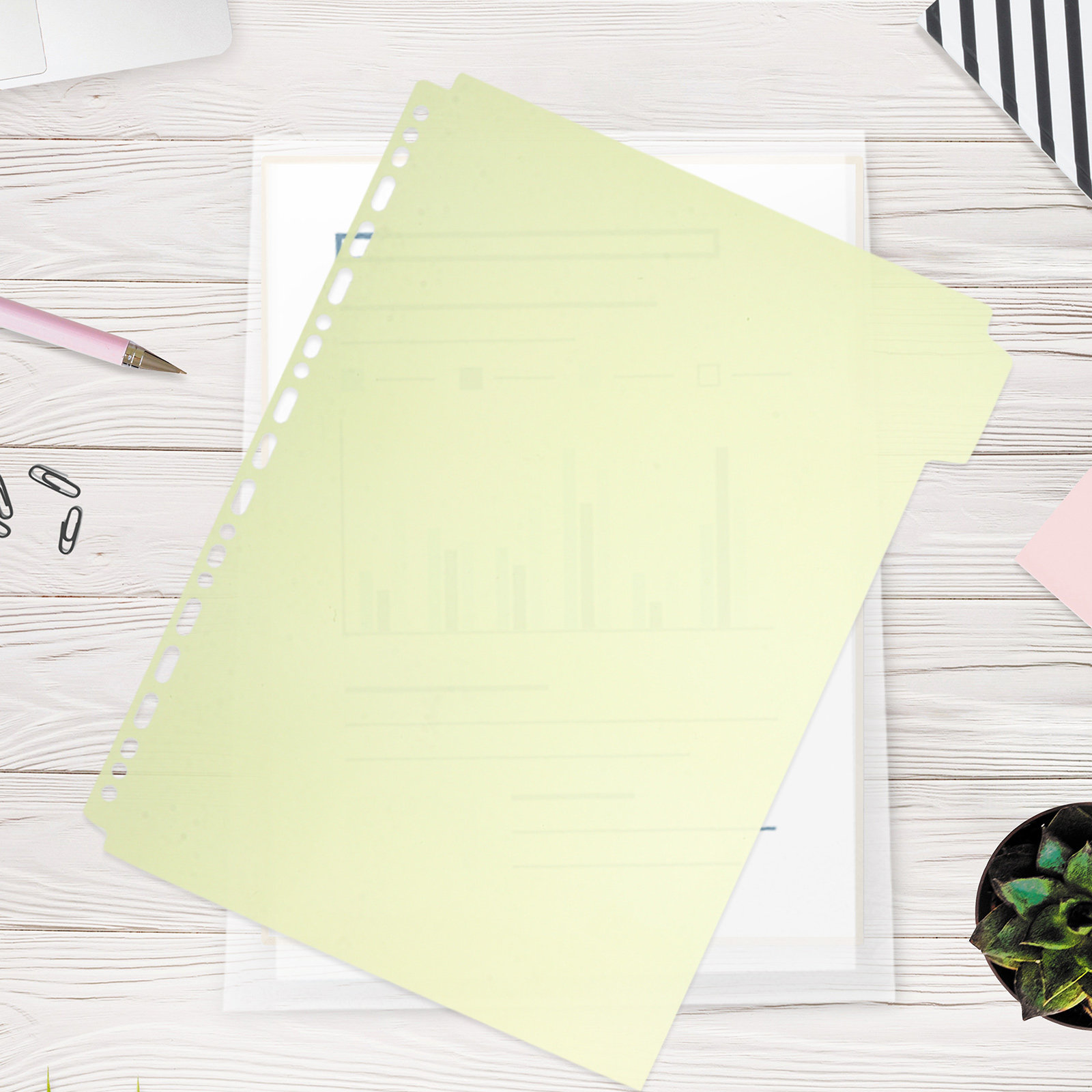 6Pcs Tabbed Binder Divider She - Tab Divider A4 recension och pris
