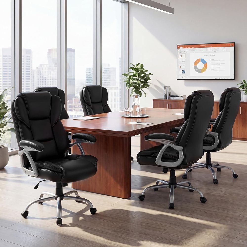 High Back Leather Ergonomic Sw - Leather Desk Pad recension och pris