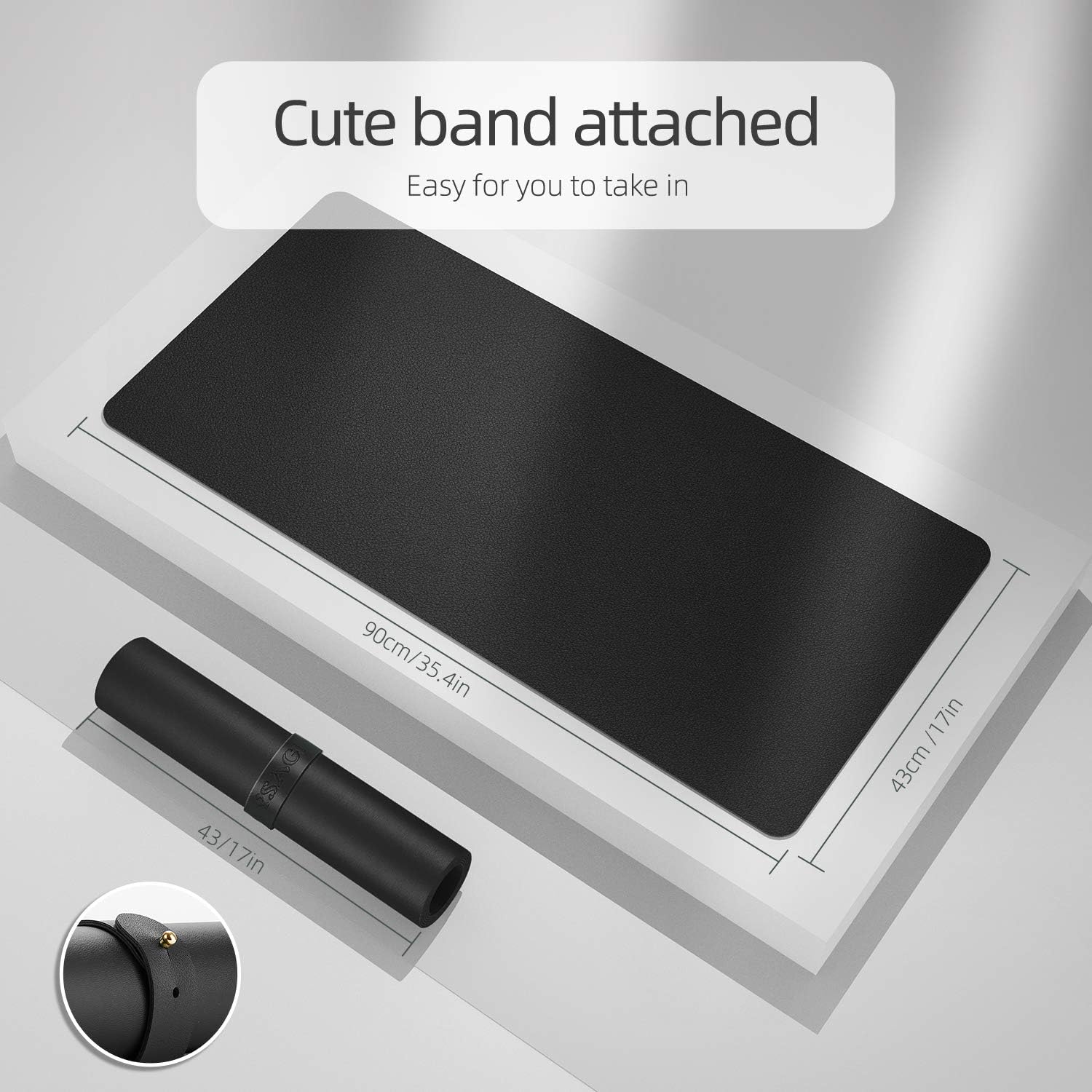 Dual-Sided Desk Pad Protector, - Leather Desk Pad recension och pris