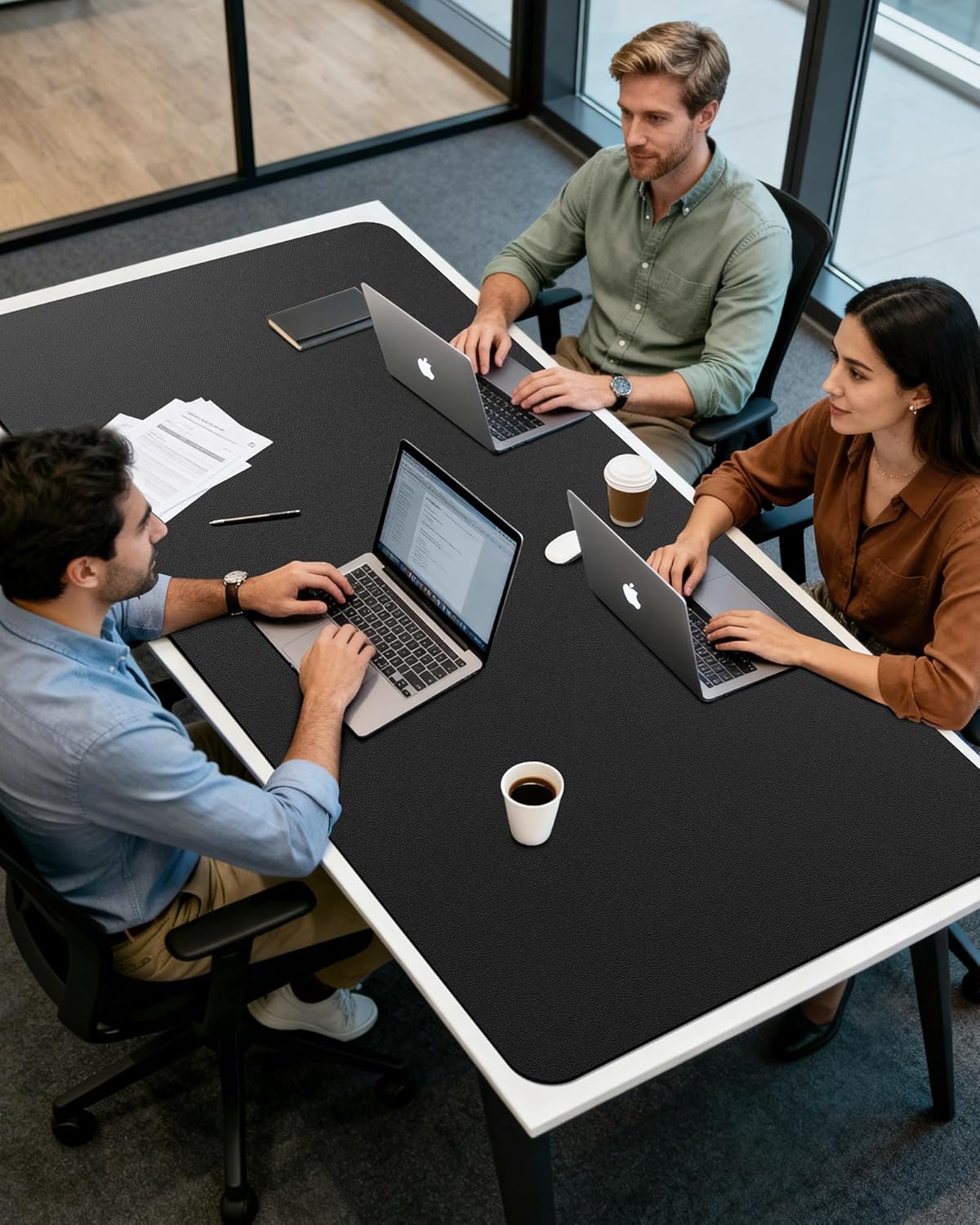 Large PU Leather Desk Mat 35.4 - Leather Desk Pad recension och pris