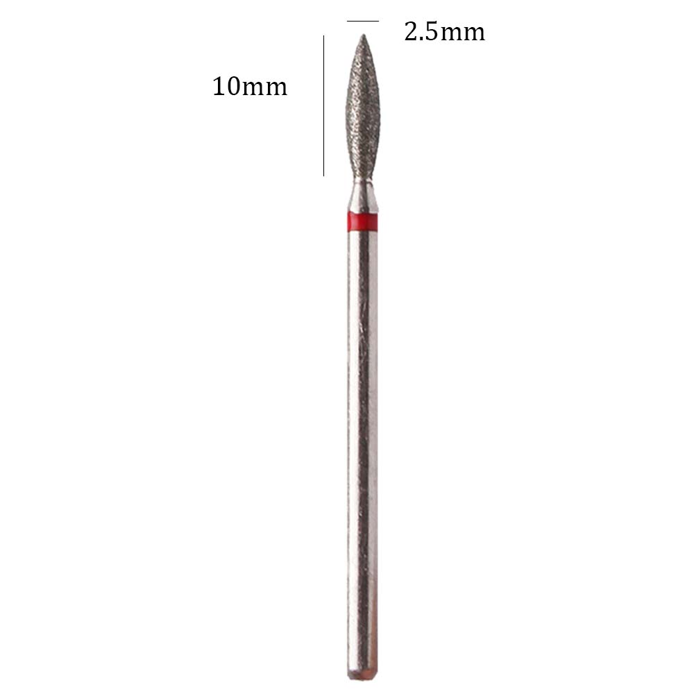 10pcs Diamond Nail Drill Bits  - Gel Refill Pack recension och pris