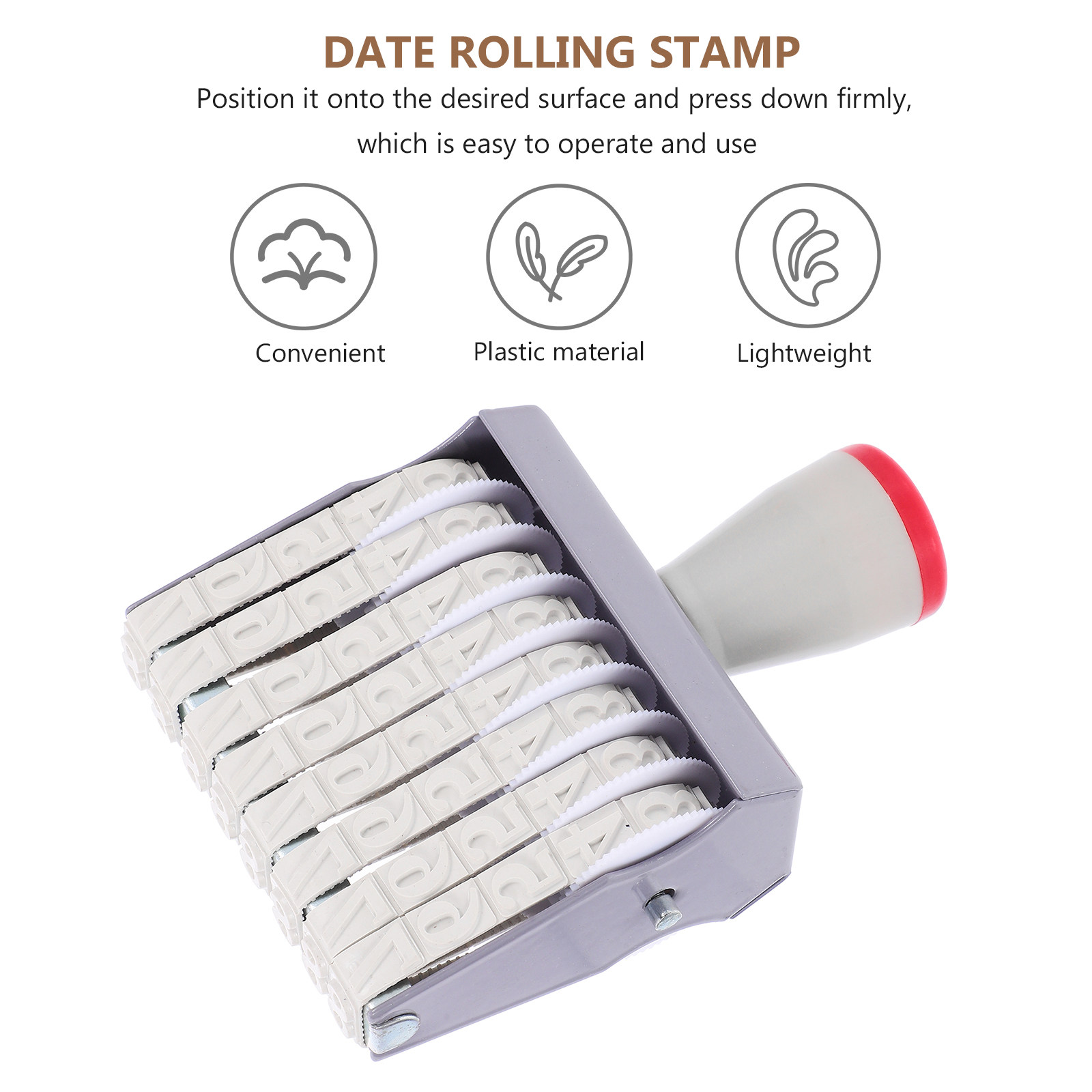 8 Digit Date Stamp Handheld Ro - Rubber Date Stamp recension och pris