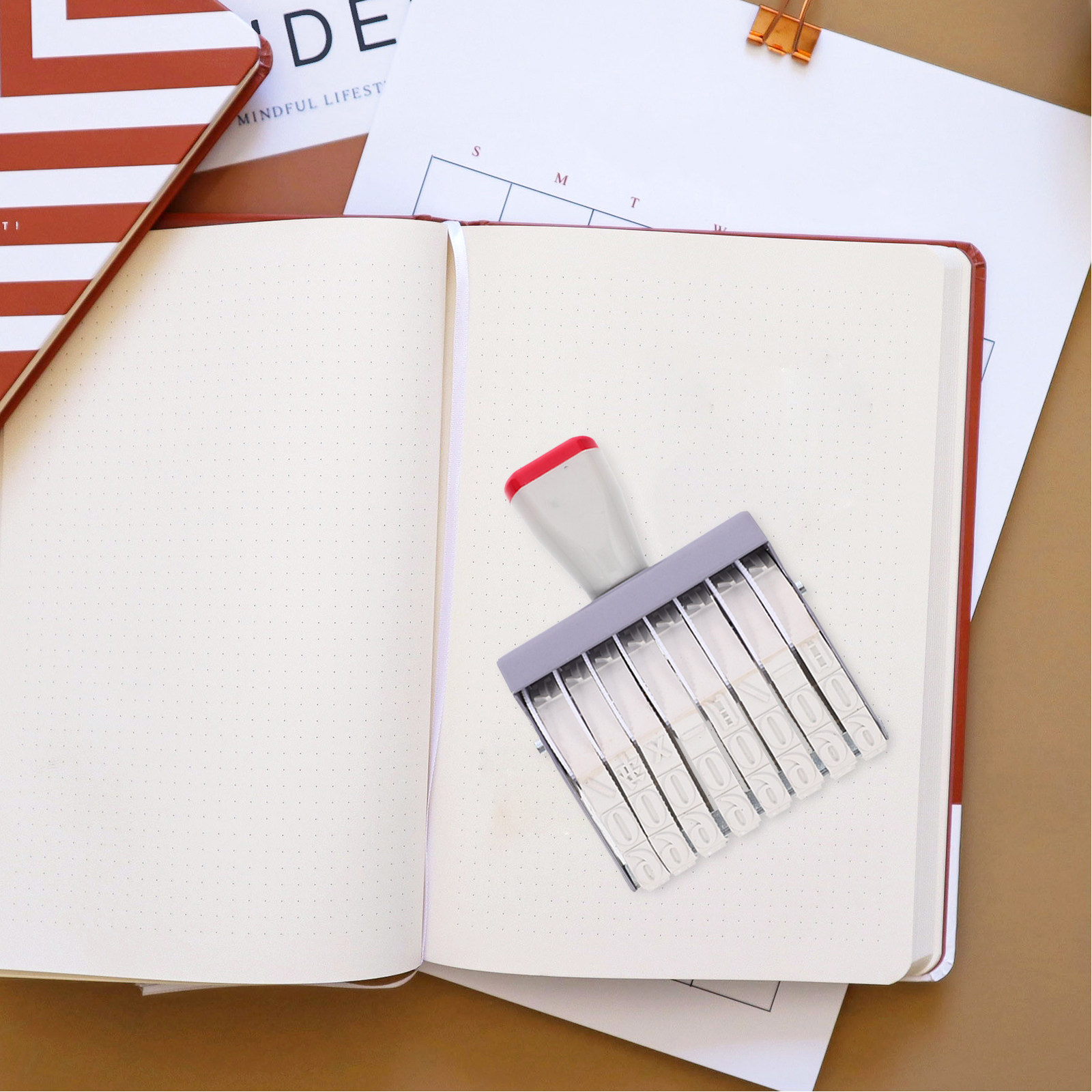 8 Digit Date Stamp Handheld Ro - Rubber Date Stamp recension och pris