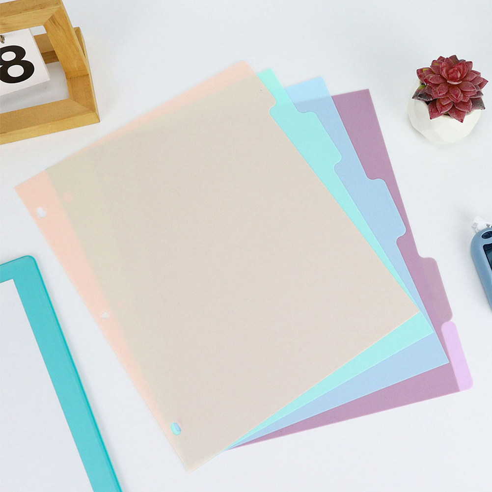 1Set A4 Plastic Binder Divider - Tab Divider A4 recension och pris
