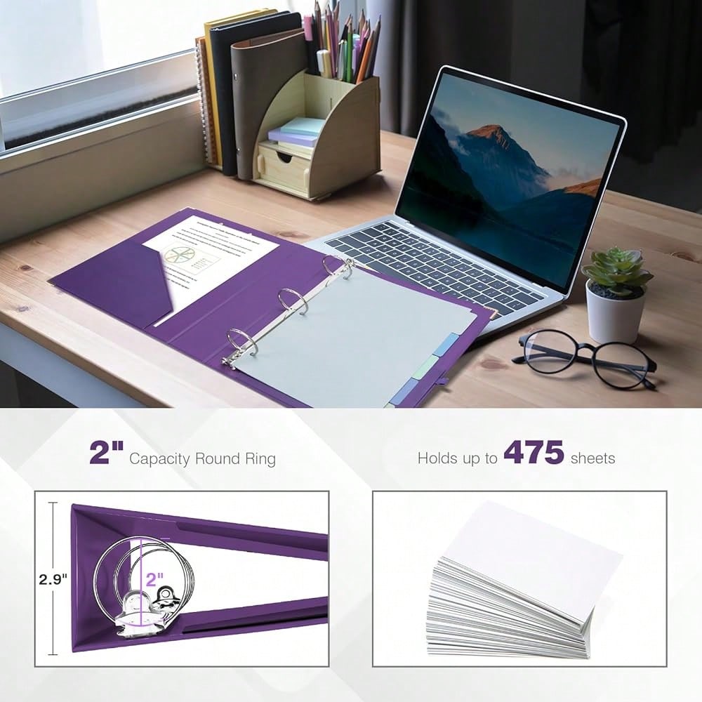 Mini 3 Ring Binder 2 Inch For  - Tab Divider A4 recension och pris
