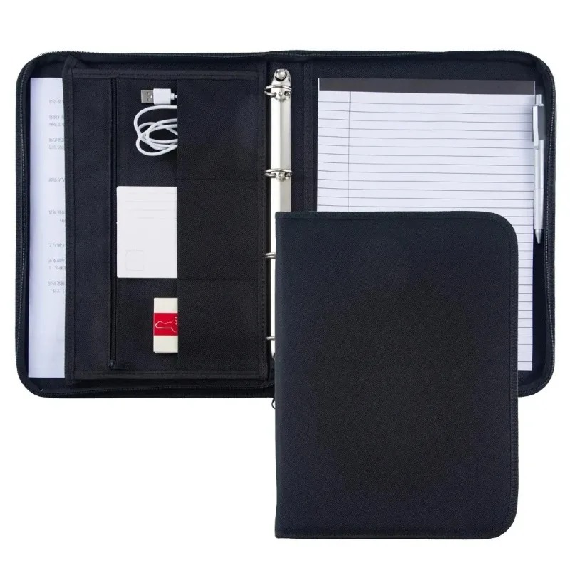 Large Black Business Portfolio - Binder A4 Lever recension och pris