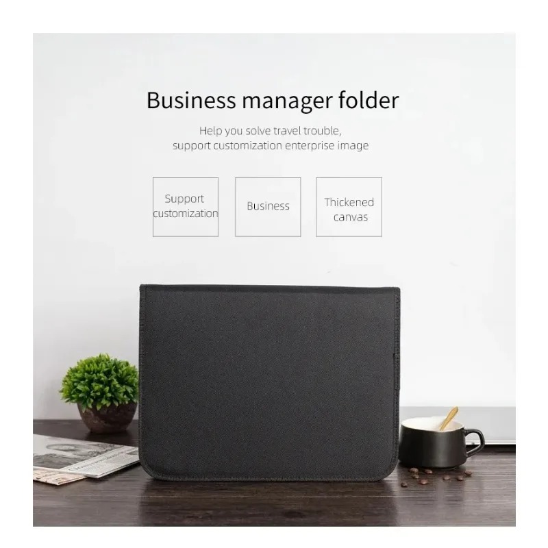 Large Black Business Portfolio - Binder A4 Lever recension och pris