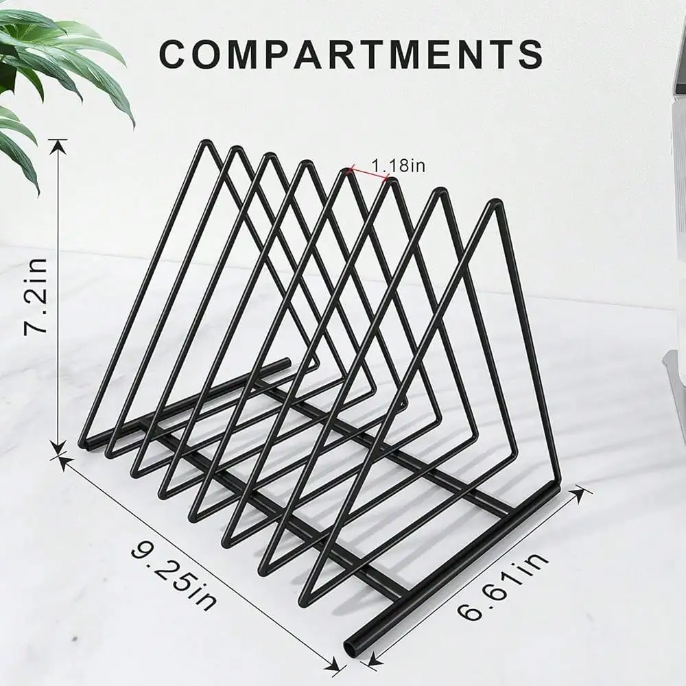 Triangle File Folder Racks,7 S - Magazine Holder Rack recension och pris