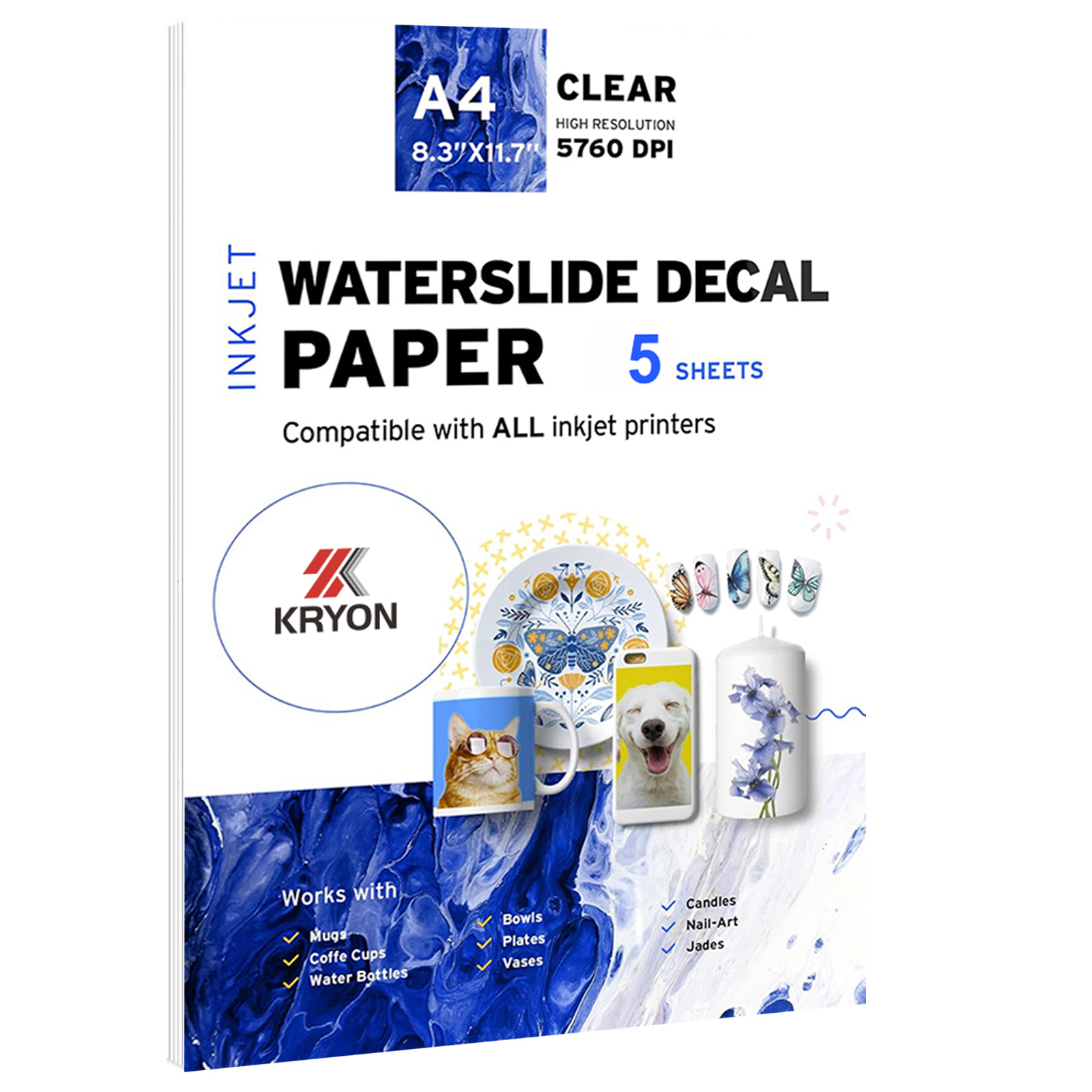 5 Sheets A4 Size Inkjet Waters - Ink Blotter Paper recension och pris