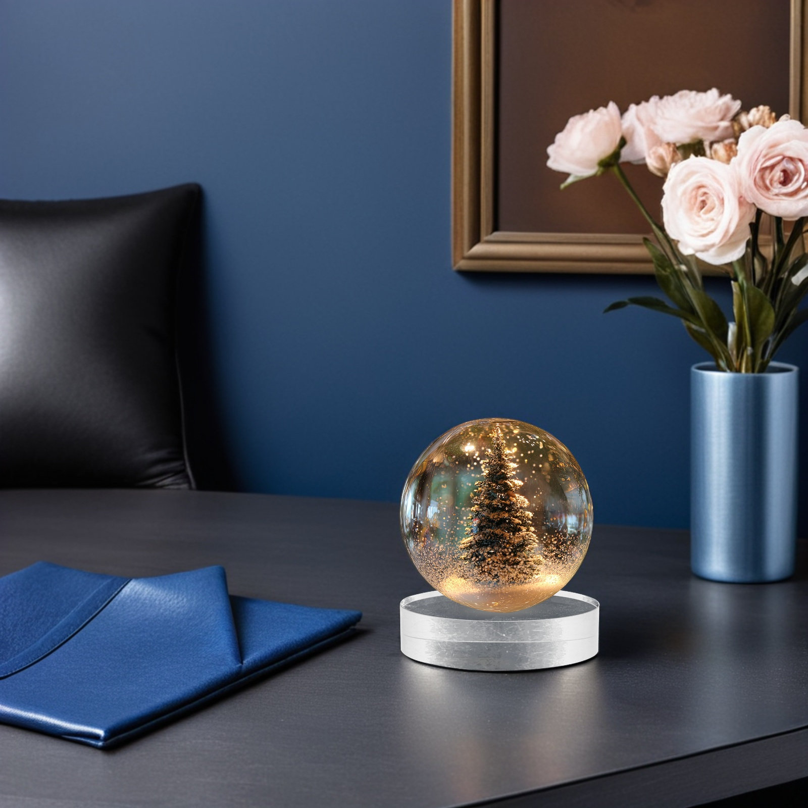 2Pcs Round Crystal Paperweight - Book Weight Glass recension och pris