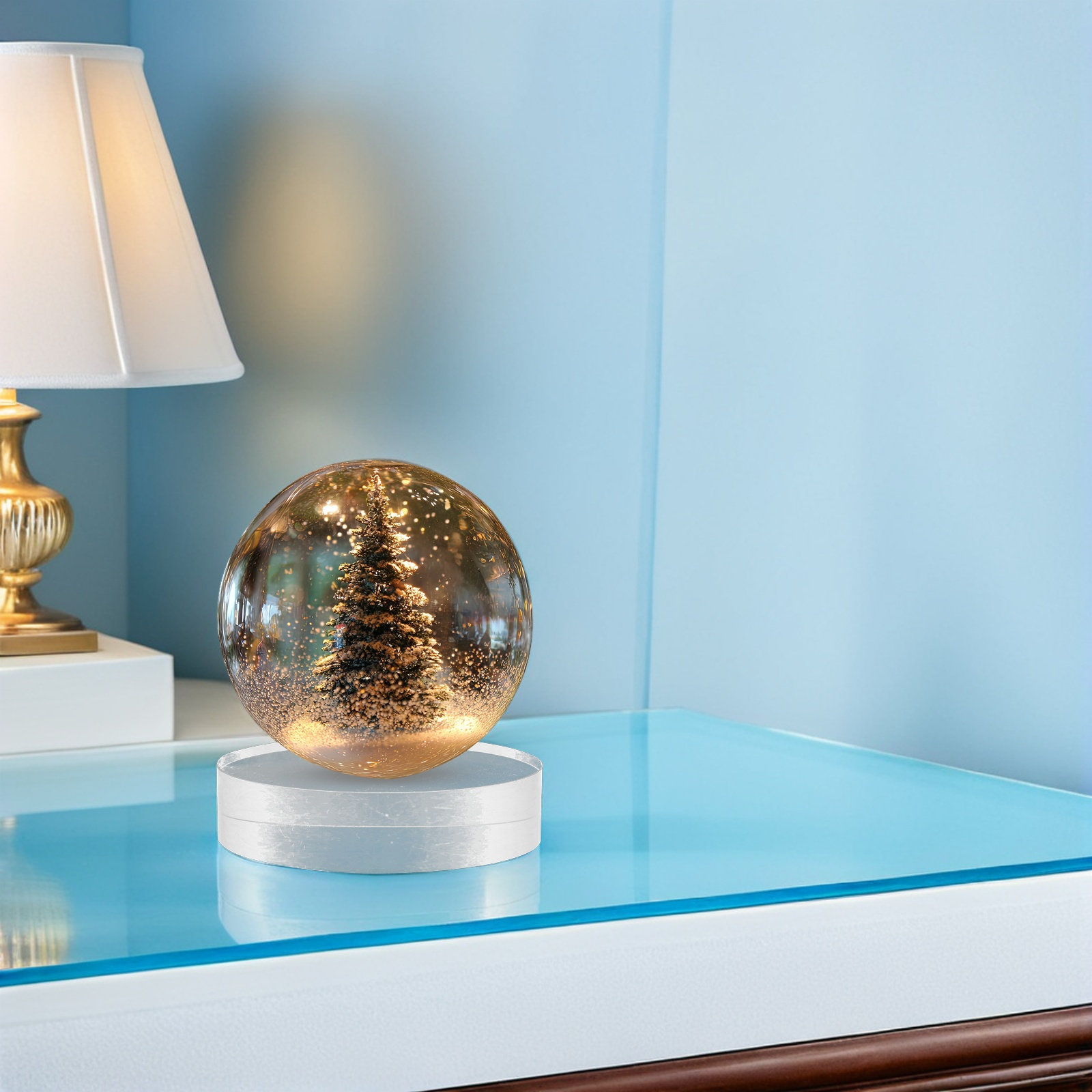 2Pcs Round Crystal Paperweight - Book Weight Glass recension och pris
