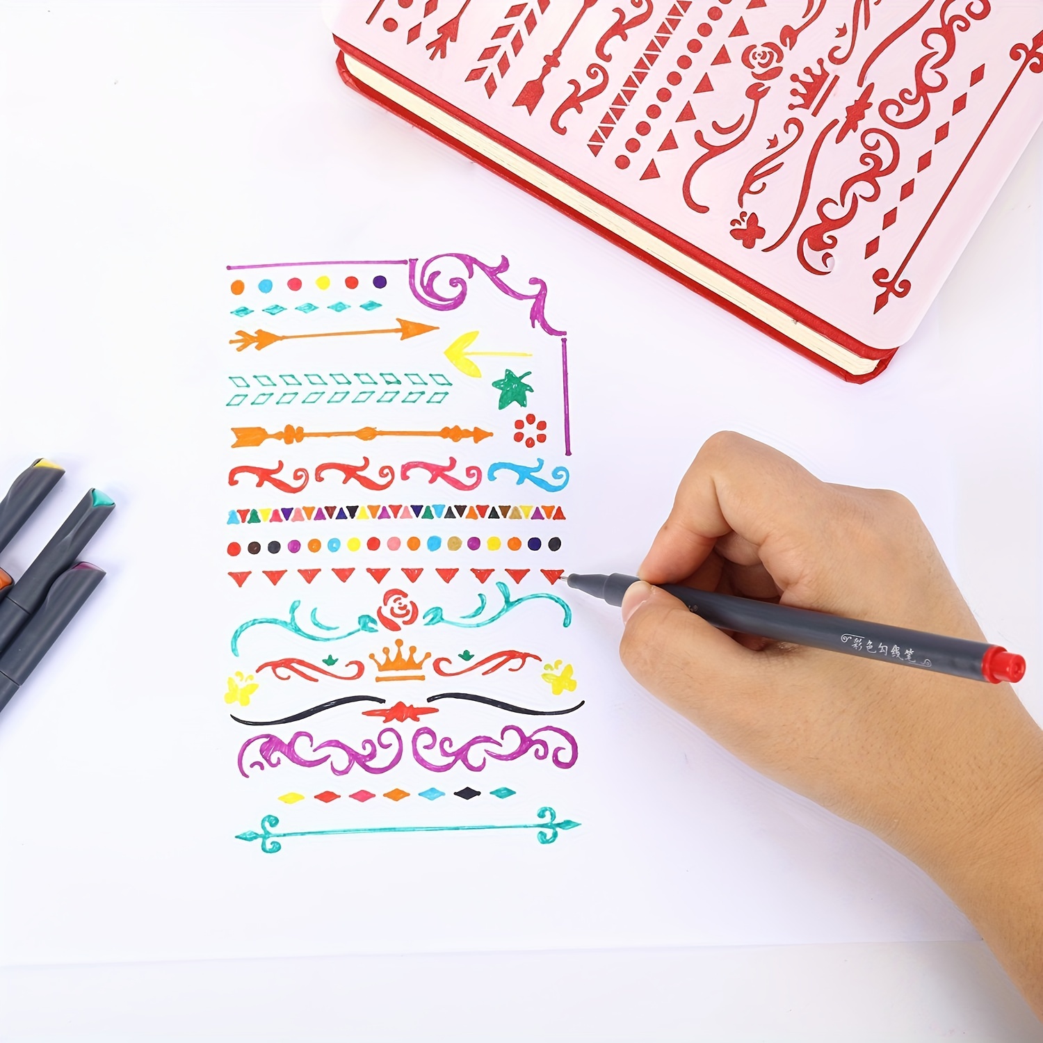 12-100pcs Colorful Line Drawin - Correction Pen Fine recension och pris