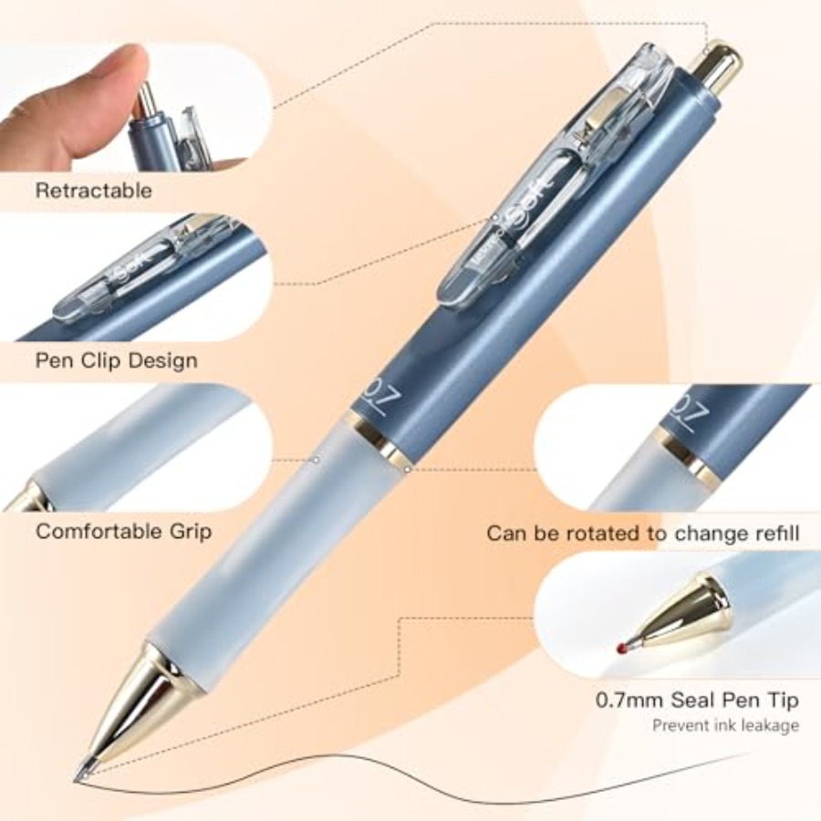 Soft Gel Ink Pens for Journali - Gel Refill Pack recension och pris