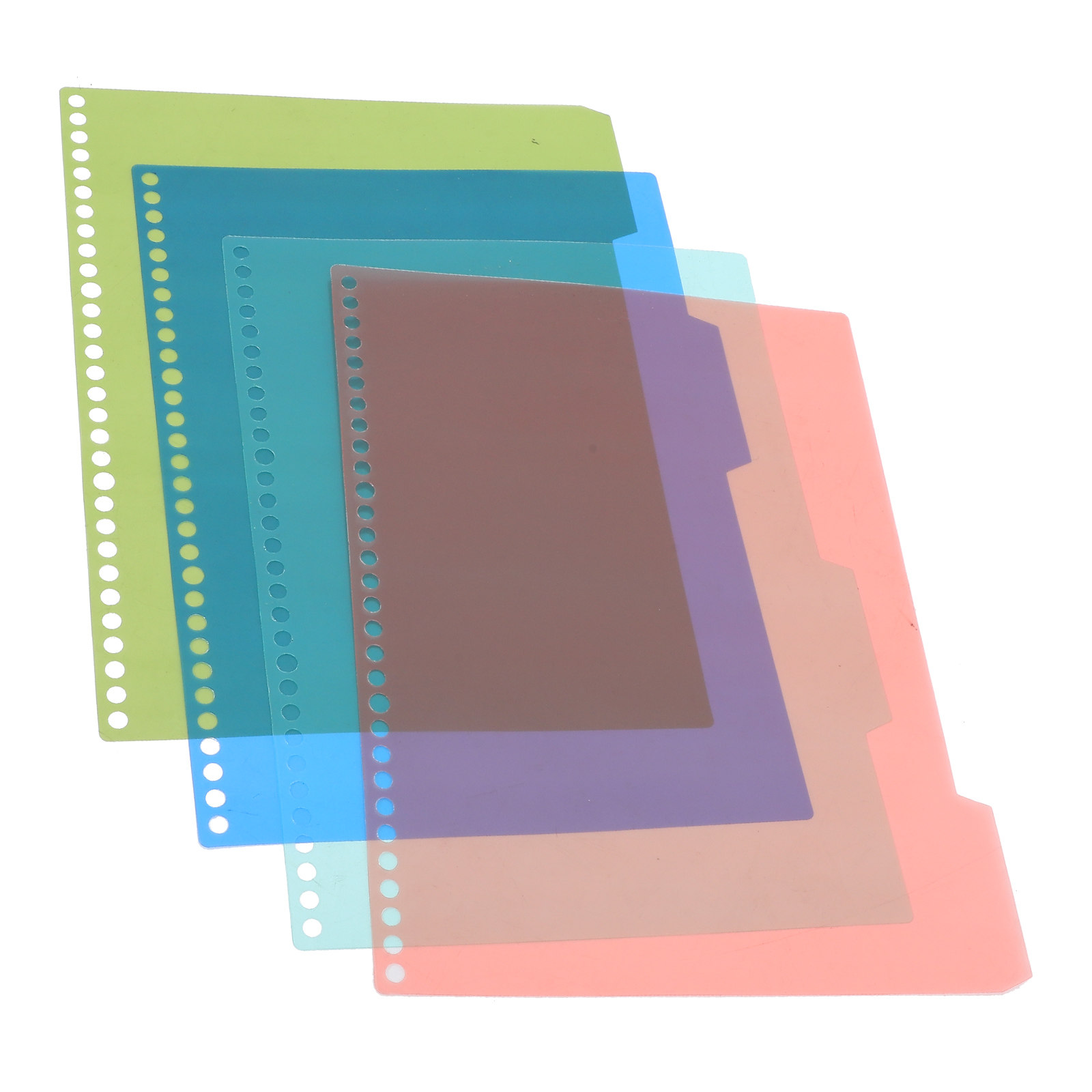 4Pcs Reusable Plastic Page Div - Tab Divider A4 recension och pris