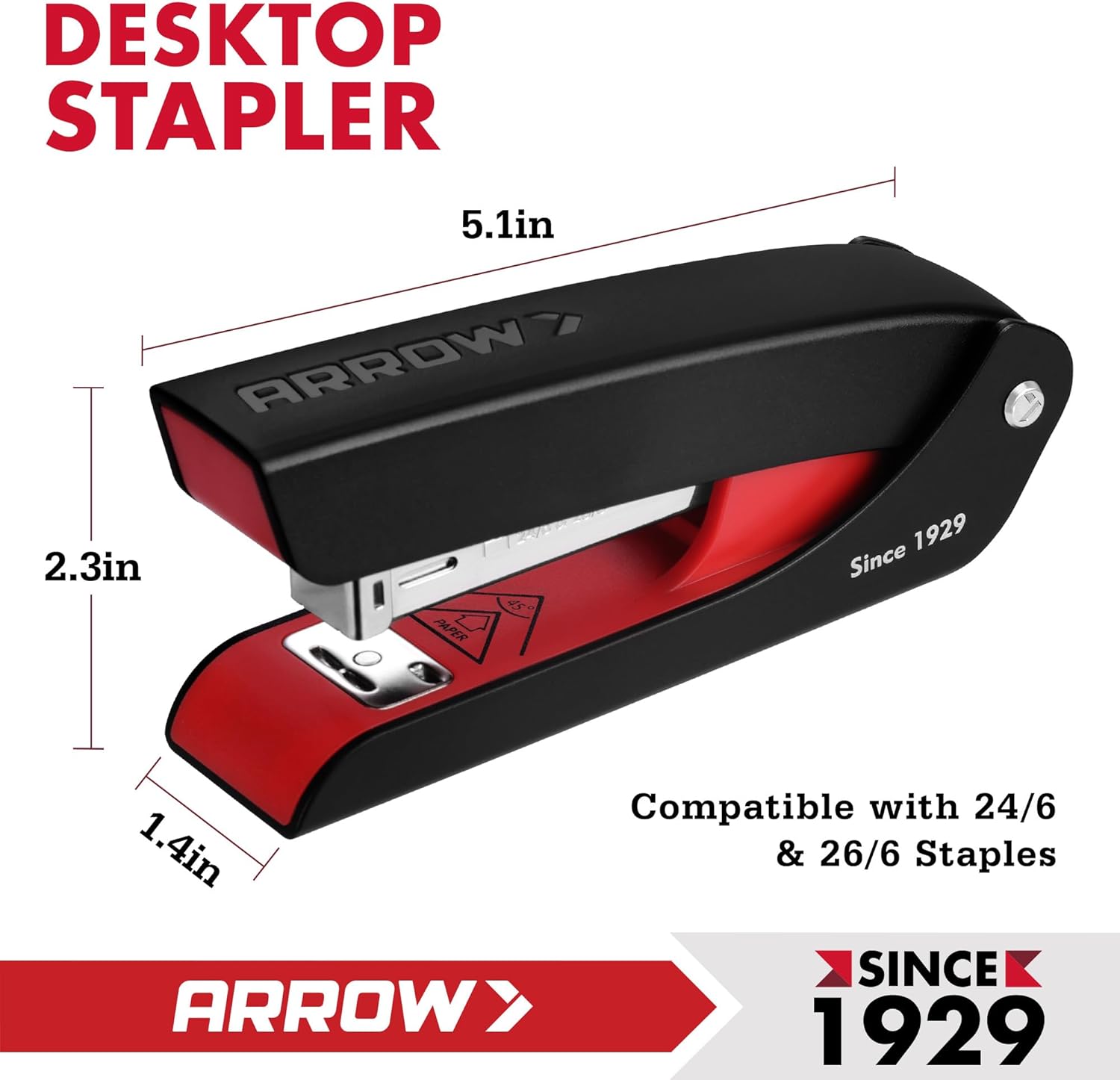 Arrow Office Stapler Set, 25 S - Stapler Half Strip recension och pris