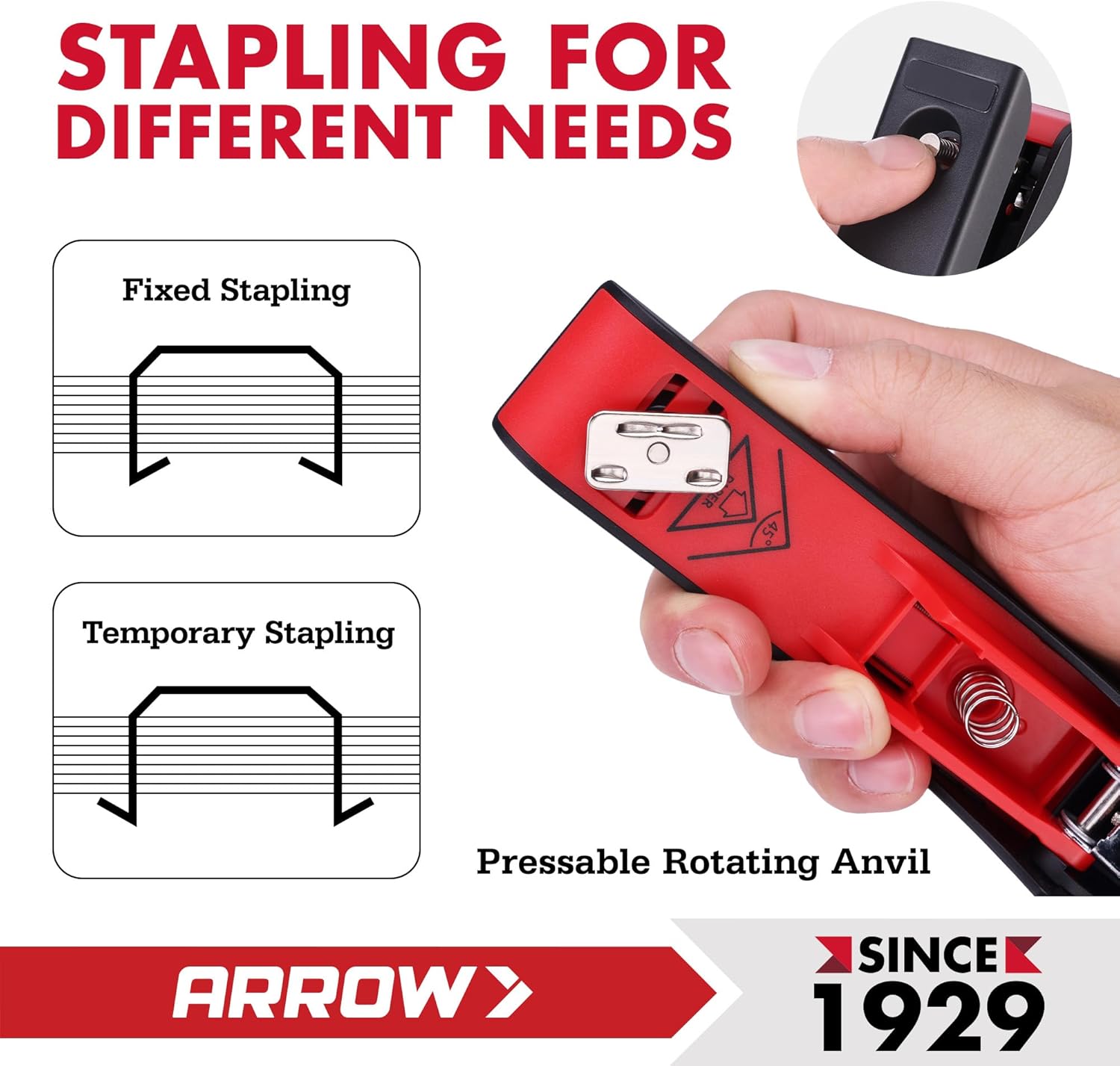 Arrow Office Stapler Set, 25 S - Stapler Half Strip recension och pris