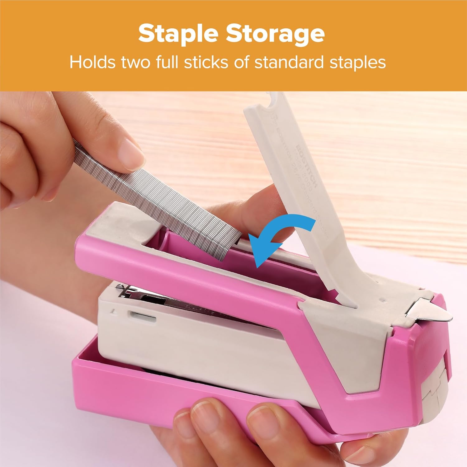 Spring-Powered Compact Stapler - Stapler Half Strip recension och pris