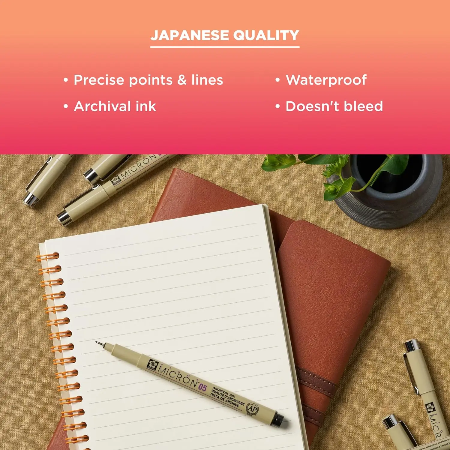 Fineliner Drawing Pens Set, 8  - Archive Box Set recension och pris