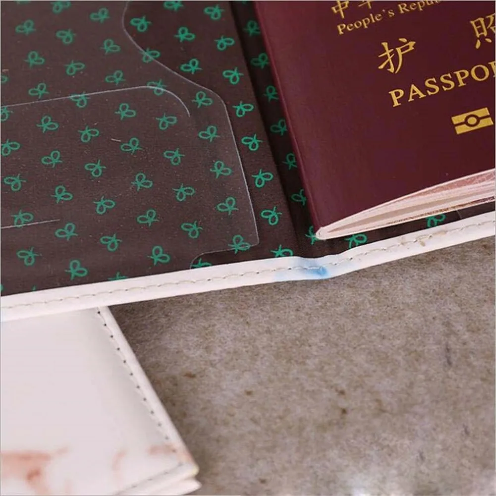 Women Men Passport Cover Pu Le - Index Card Holder recension och pris