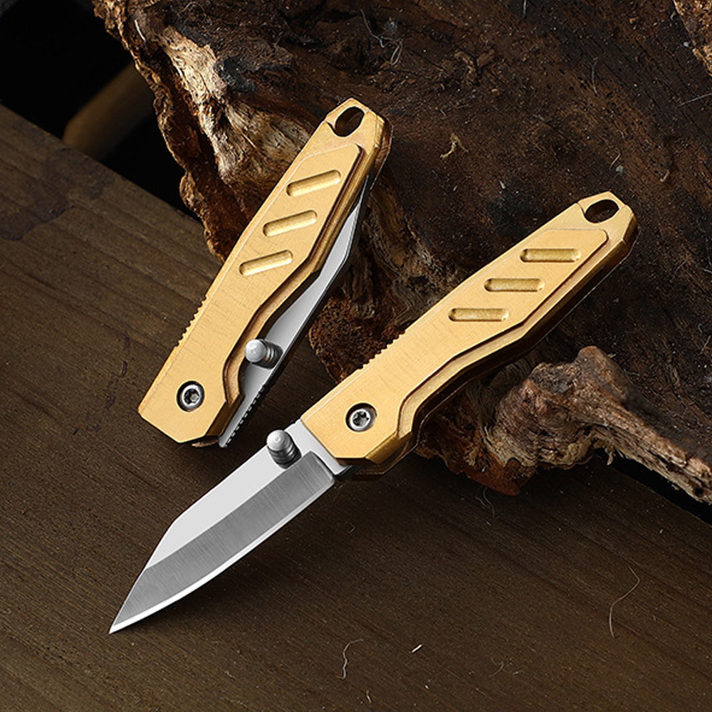 Brass Mini Folding Utility Kni - Letter Opener Brass recension och pris